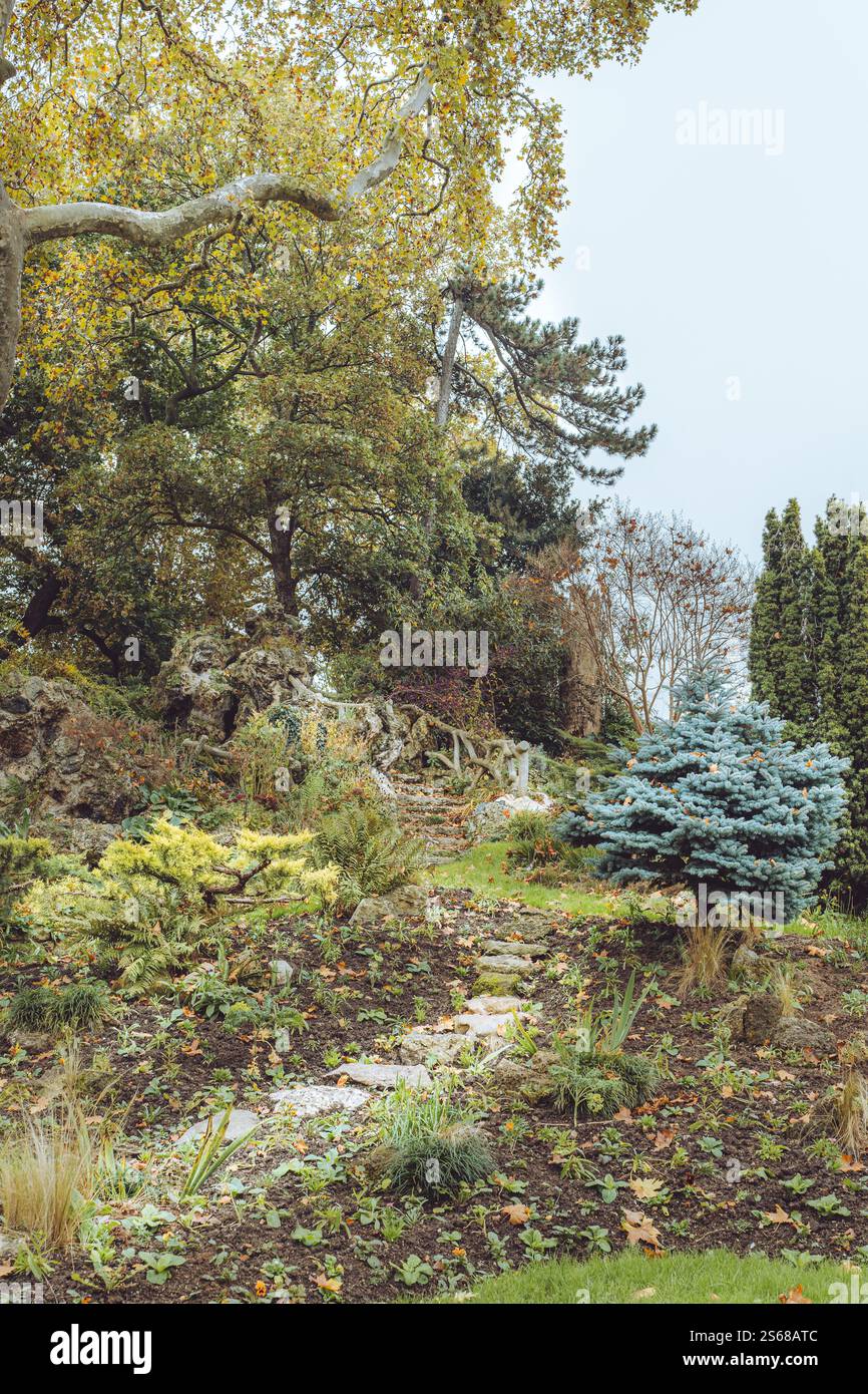 Parc Monceau, Paris, Frankreich Stockfoto