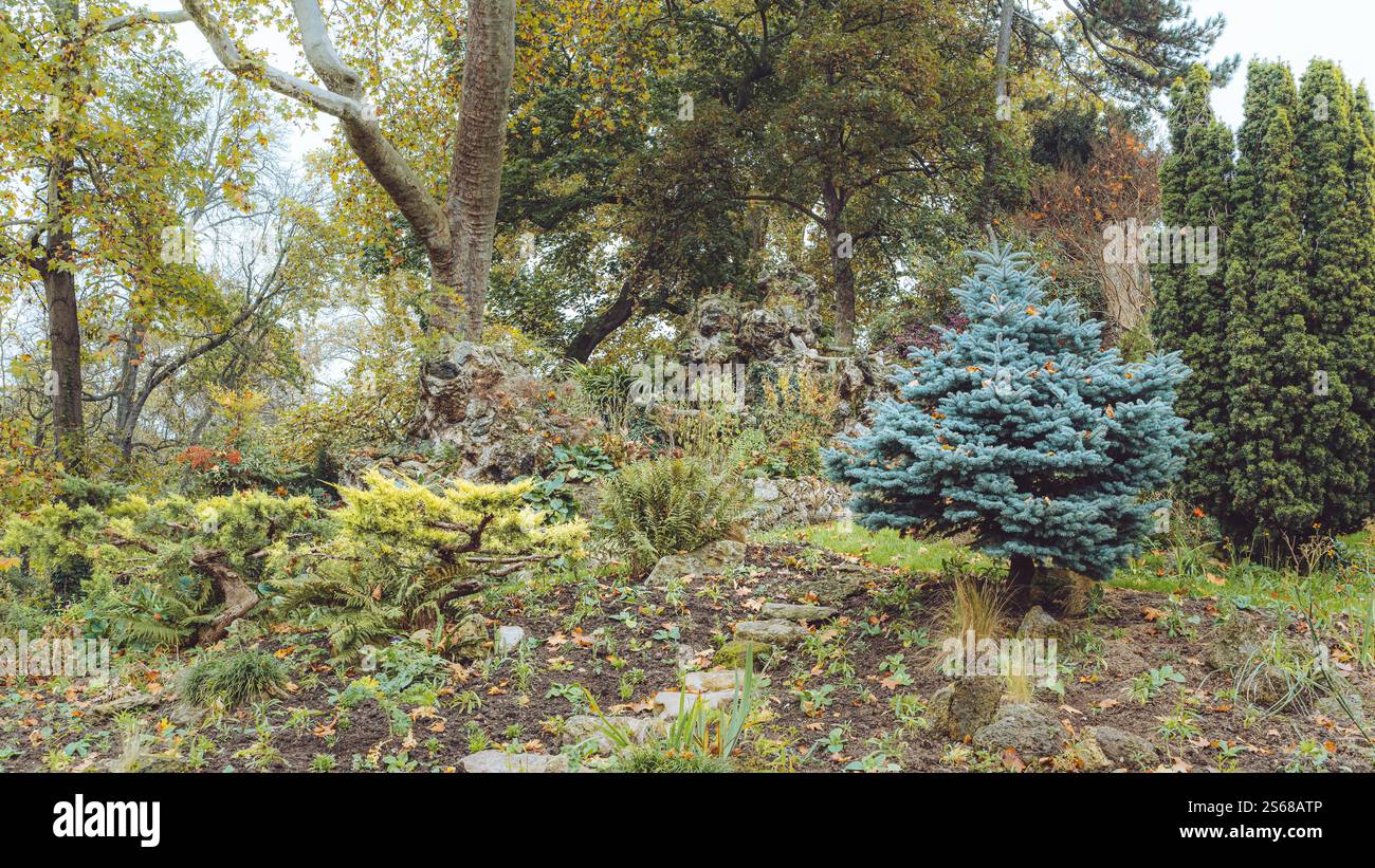 Parc Monceau, Paris, Frankreich Stockfoto