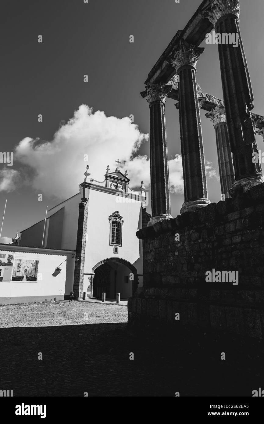 Tempel der Diana, Evora, Portugal Stockfoto
