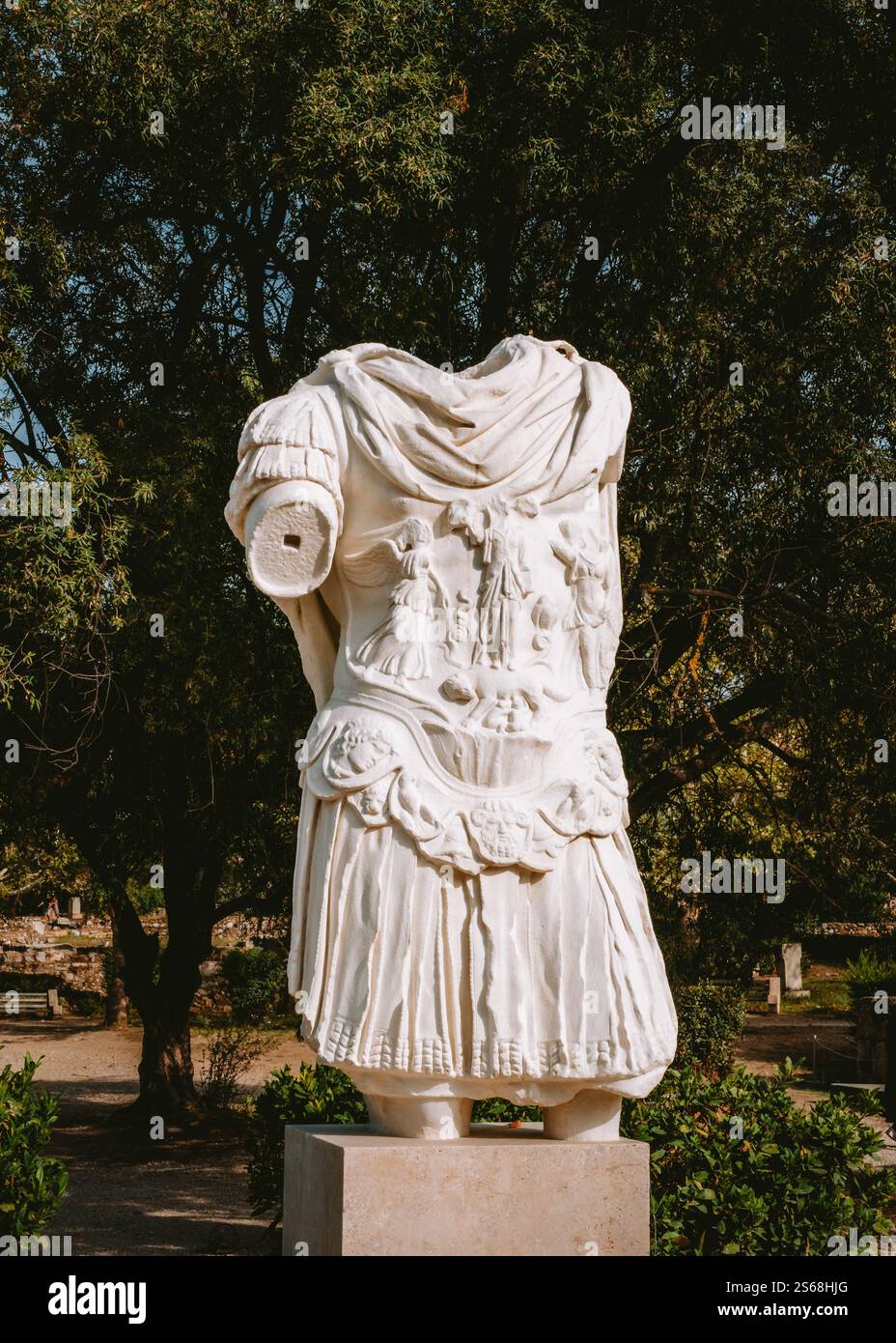 Griechische Skulpturen, Athen, Griechenland Stockfoto