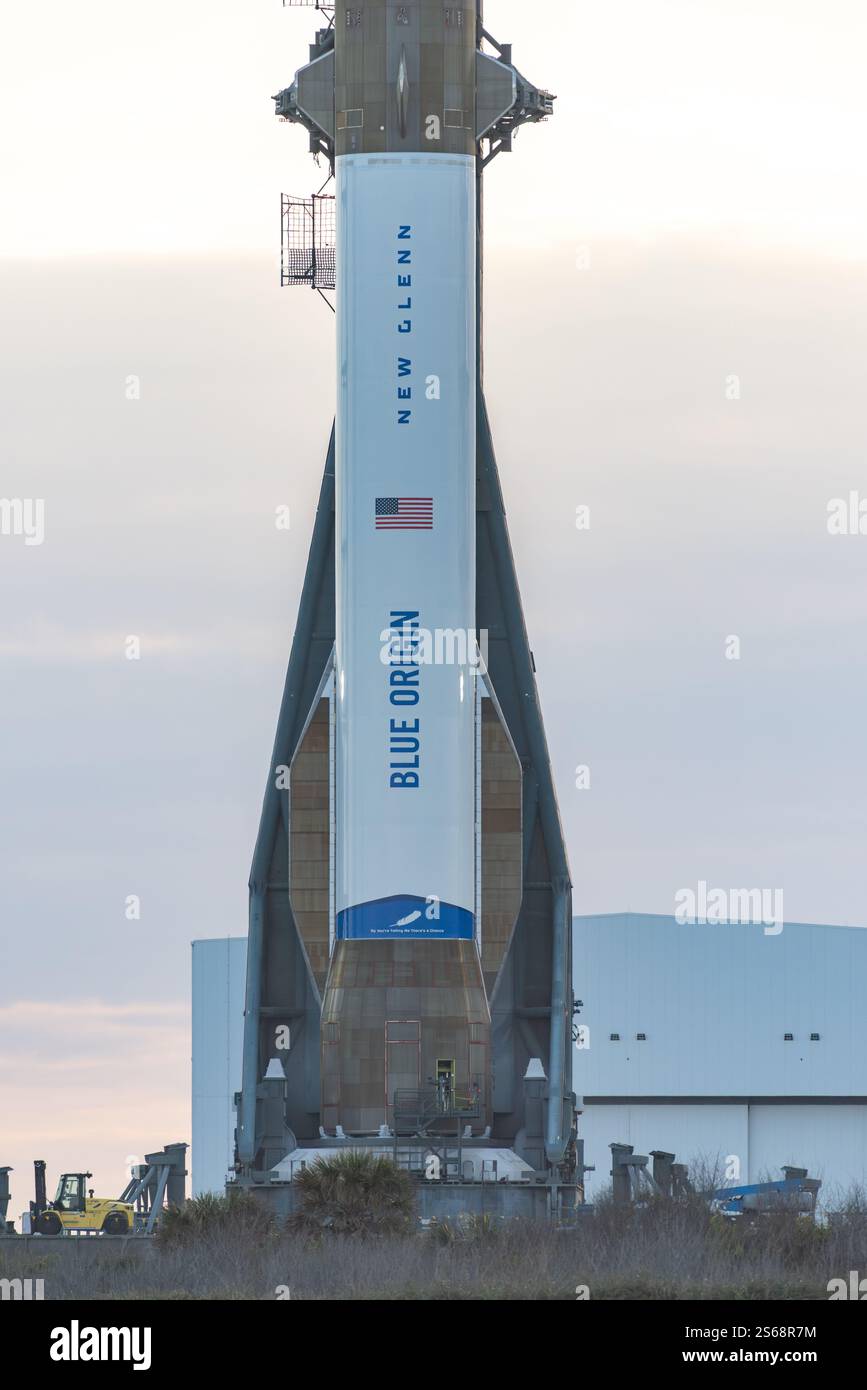 Blue Origin New Glenn Rocket Booster Stockfoto