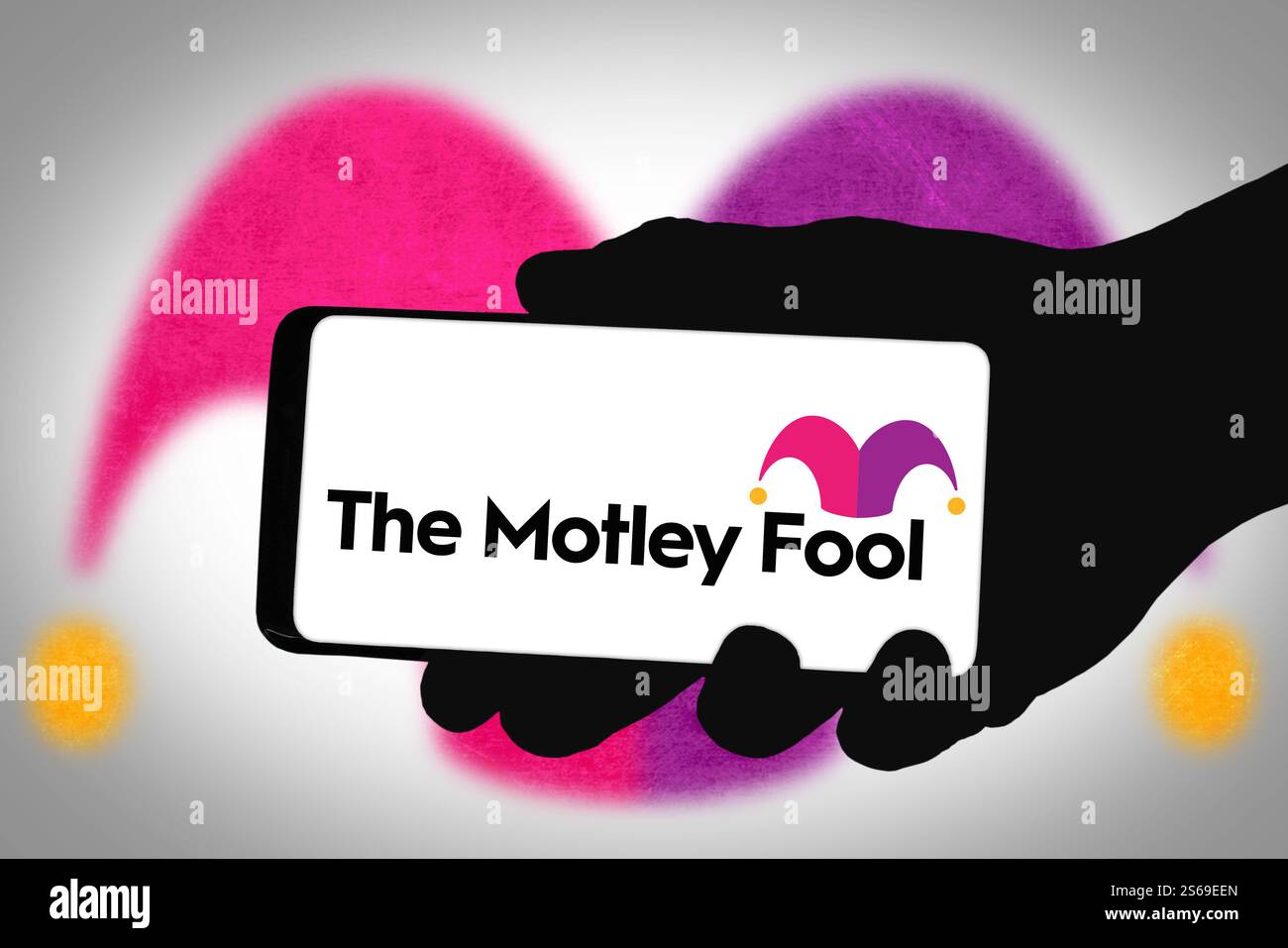 Die Motley-Idiotin Finanz- und Investmentgesellschaft Stockfoto