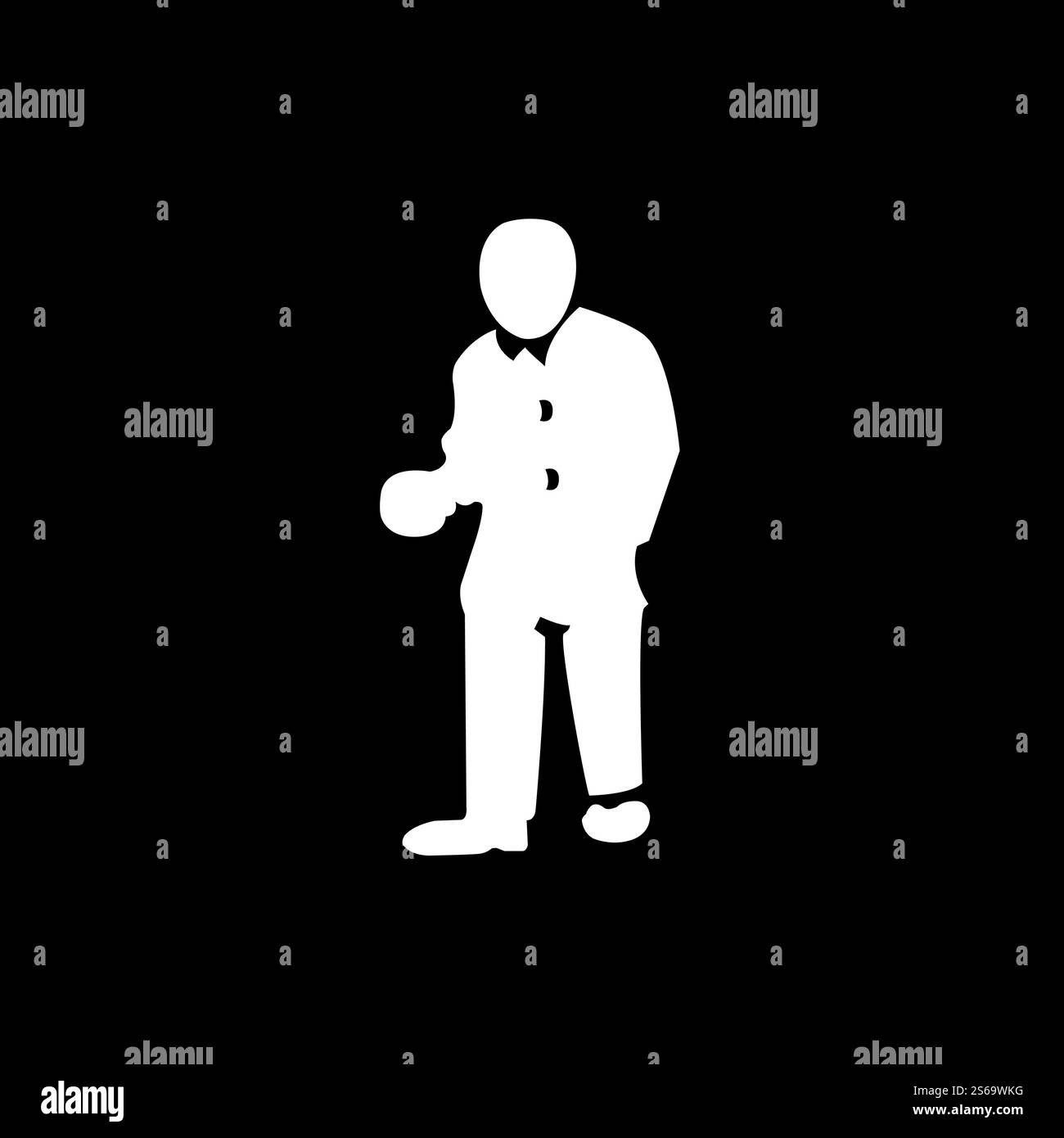 PSA-Symbol. Tragen Sie Schutzkleidung Symbol Schild Isolate auf schwarzem Hintergrund, Vektor-Illustration Stock Vektor