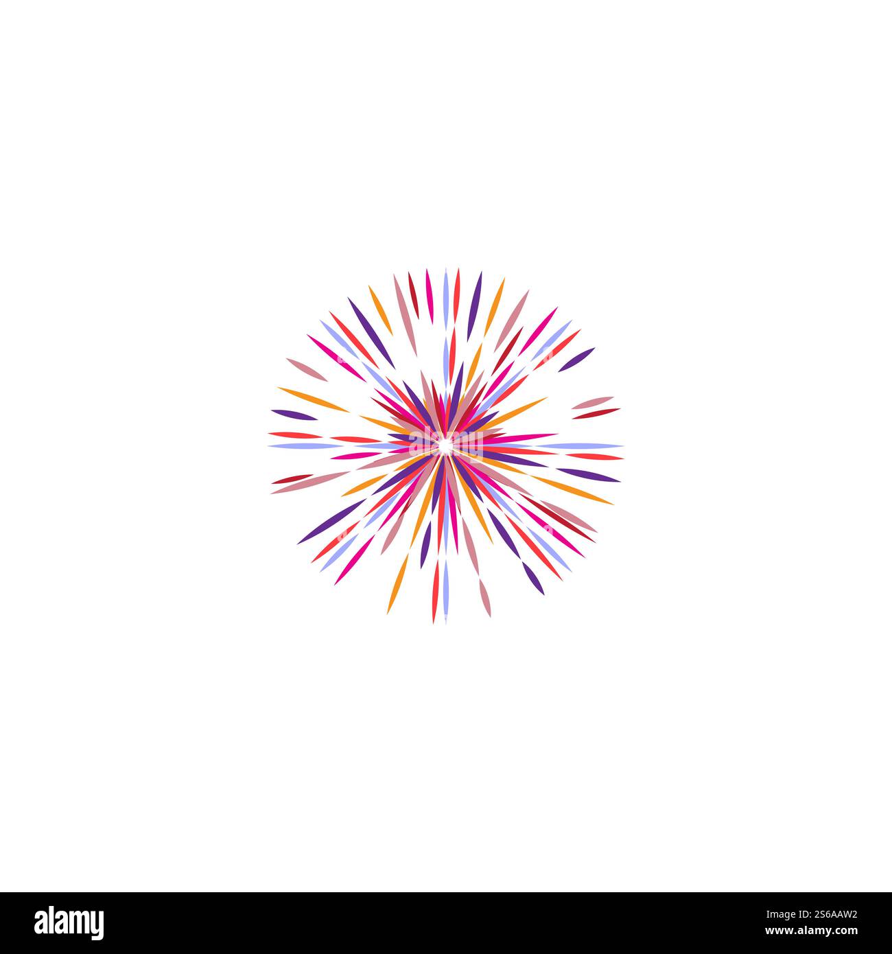 Fireworks Logo Vorlage Vektor Symbol Natur Stock Vektor