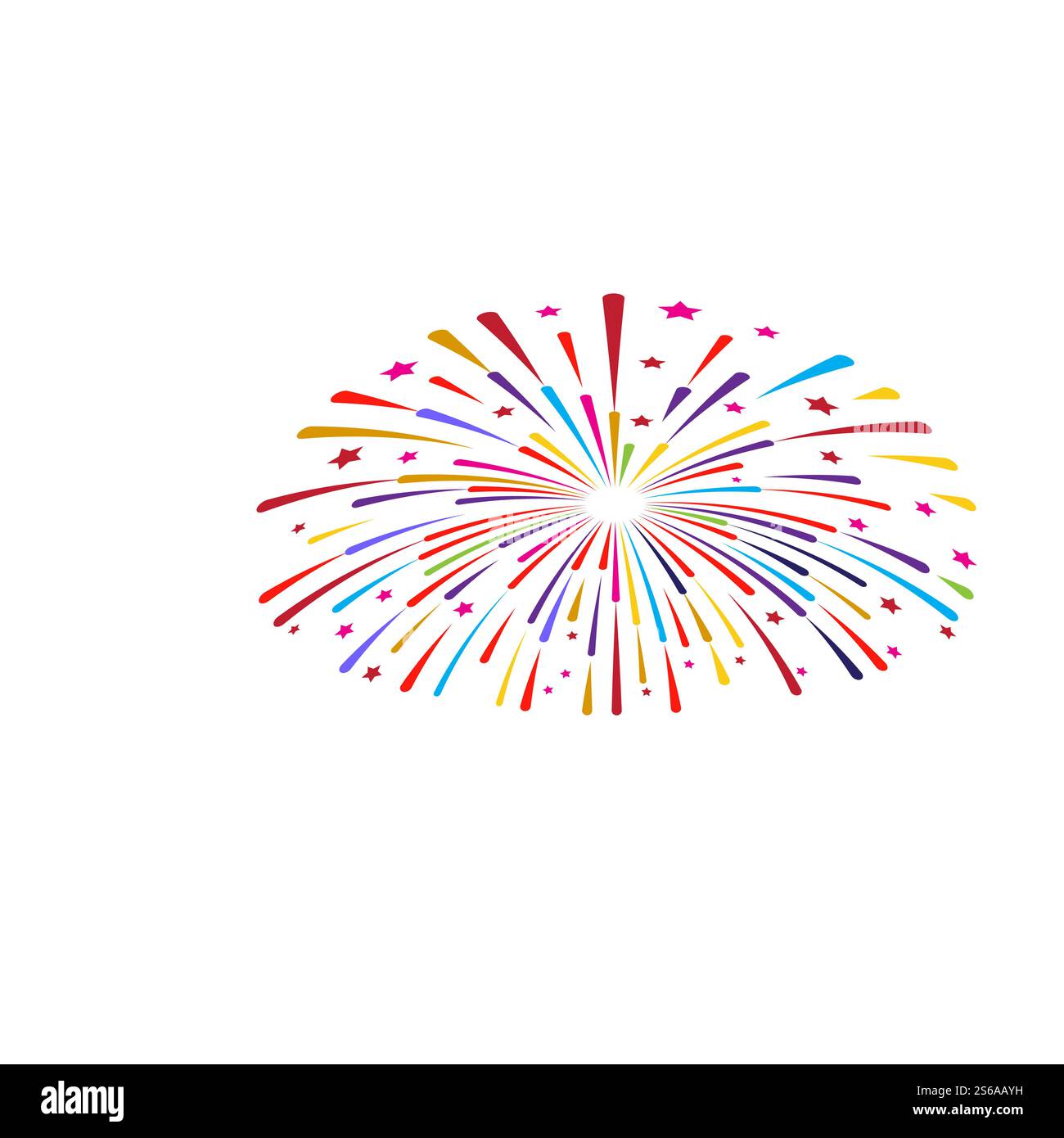 Fireworks Logo Vorlage Vektor Symbol Natur Stock Vektor