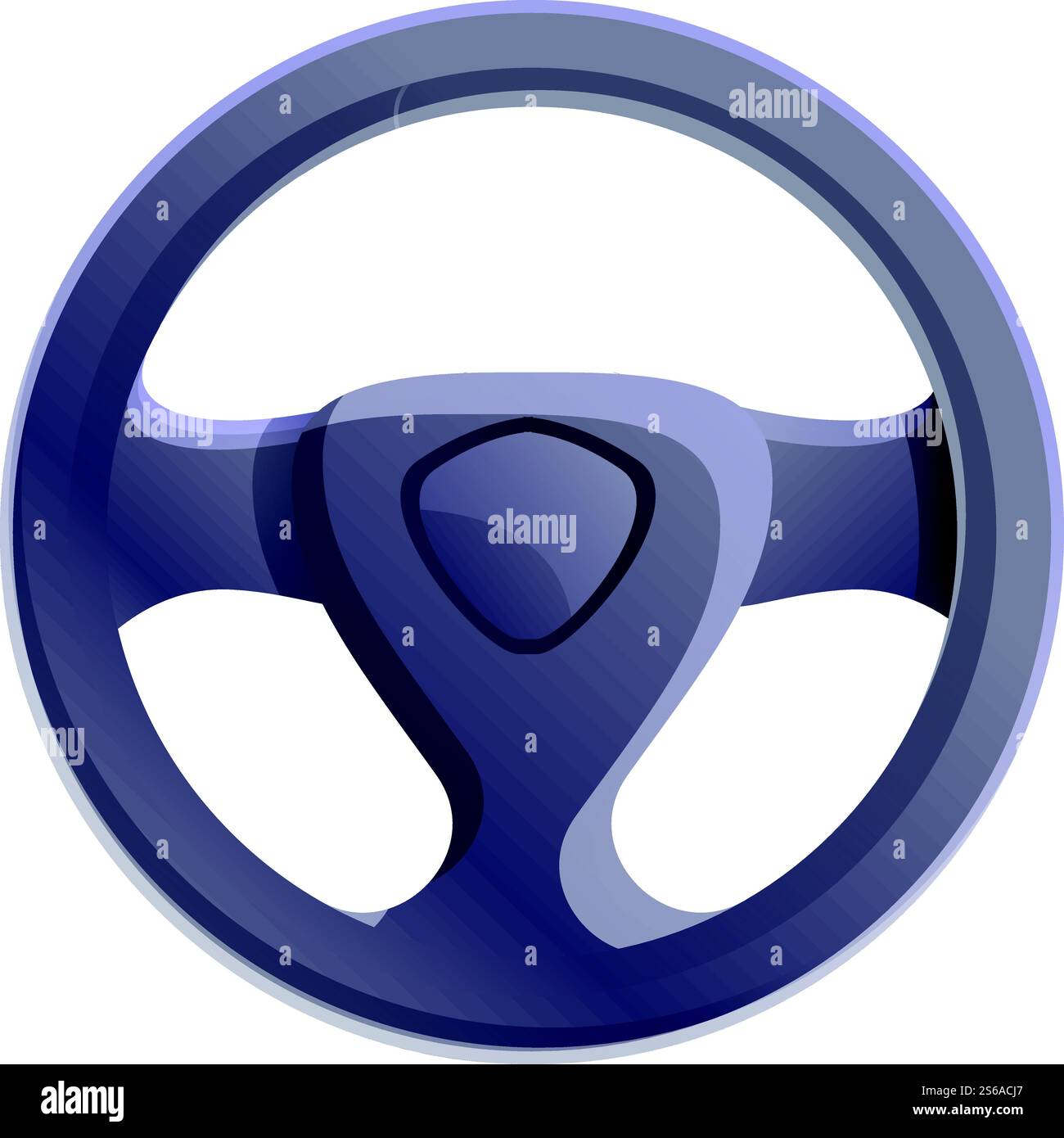 Symbol für das Lenkrad der Limousine. Cartoon von Limousine Auto Lenkrad Vektor Symbol für Web Design isoliert auf weißem Hintergrund. Limousine Lenkradsymbol, Cartoon-Stil Stock Vektor