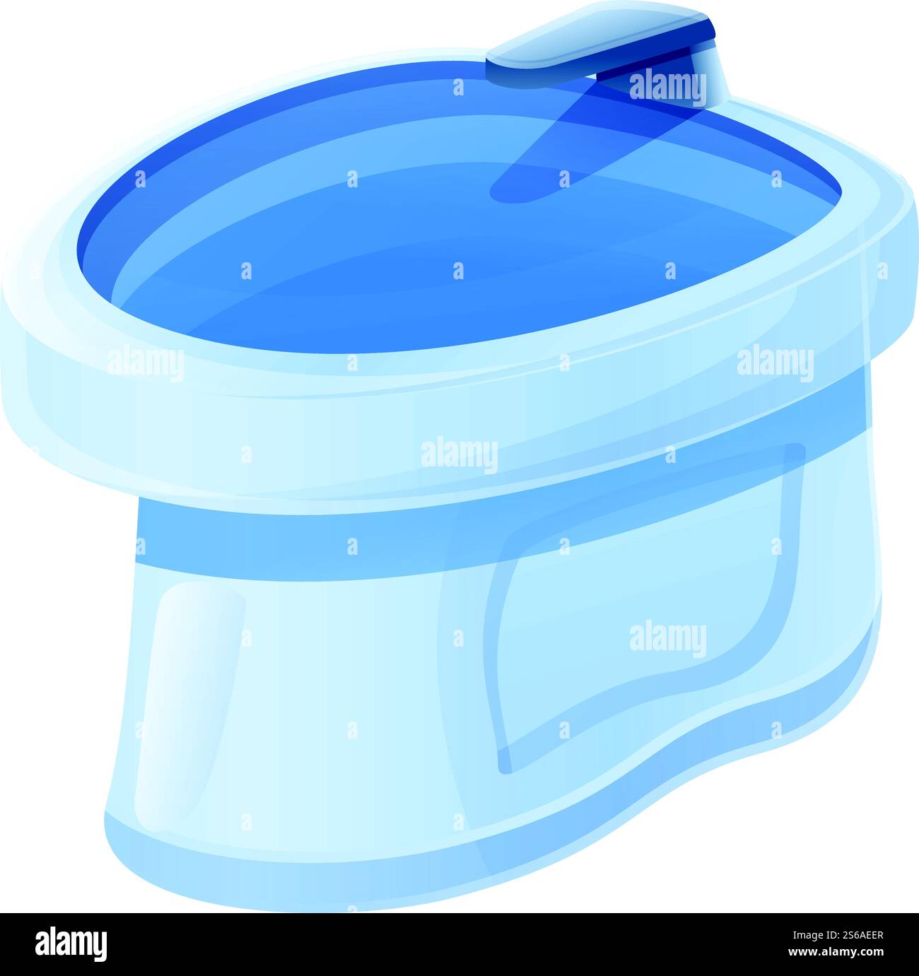 Symbol für das Bidet des Apartments. Zeichentrick des Bidet-Vektorsymbols der Wohnung für Webdesign isoliert auf weißem Hintergrund. Bidet-Ikone im Apartment, Cartoon-Stil Stock Vektor