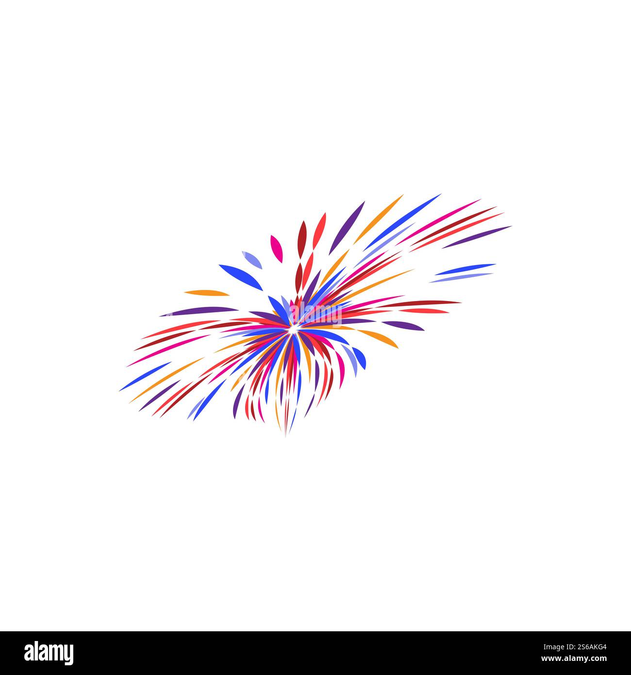 Fireworks Logo Vorlage Vektor Symbol Natur Stock Vektor