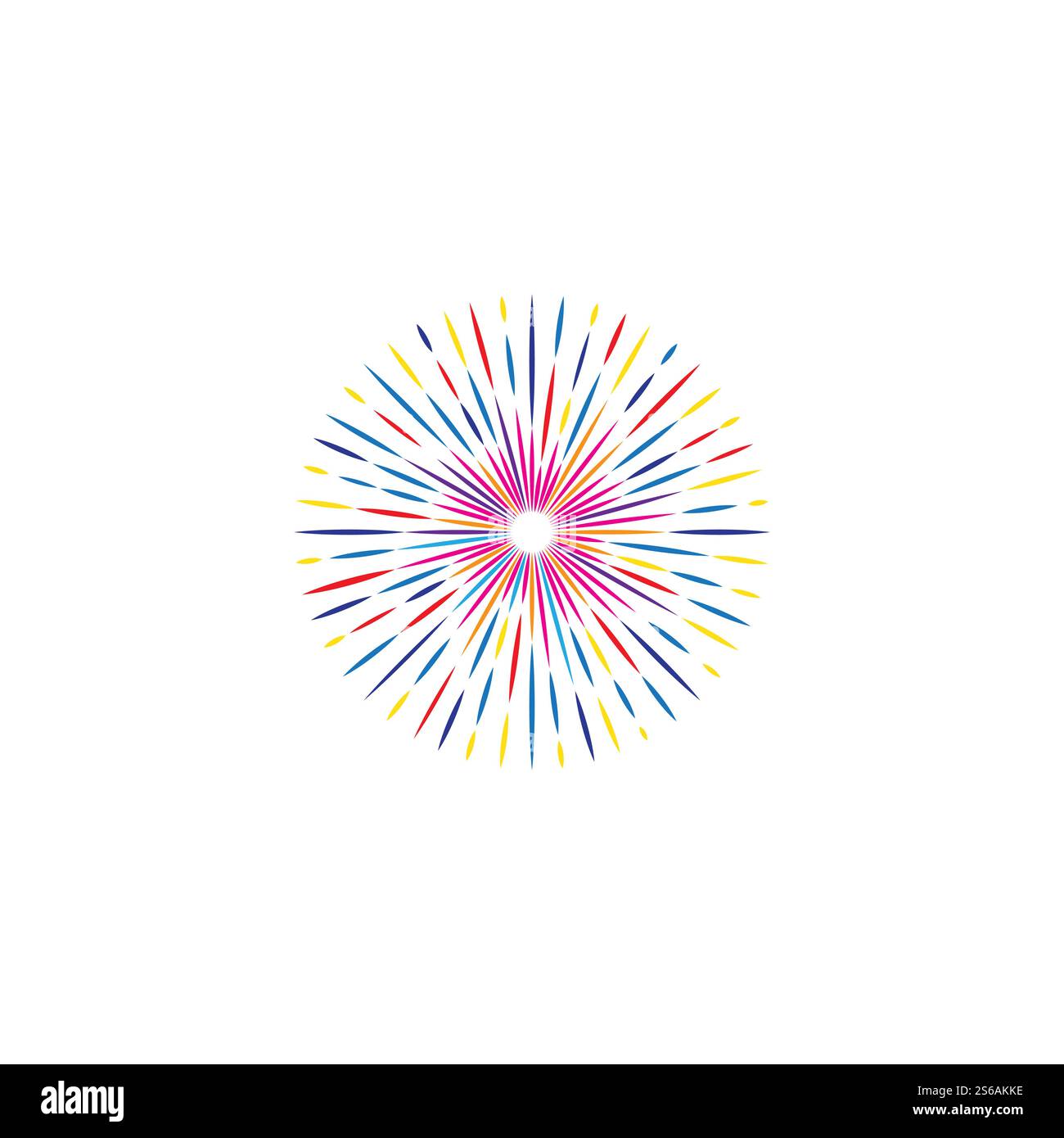 Fireworks Logo Vorlage Vektor Symbol Natur Stock Vektor