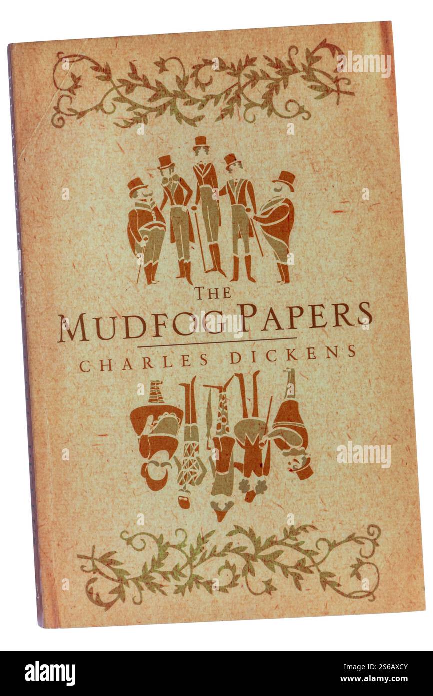 Das Buch Mudfog Papers von Charles Dickens, eine Anthologie von Geschichten Stockfoto