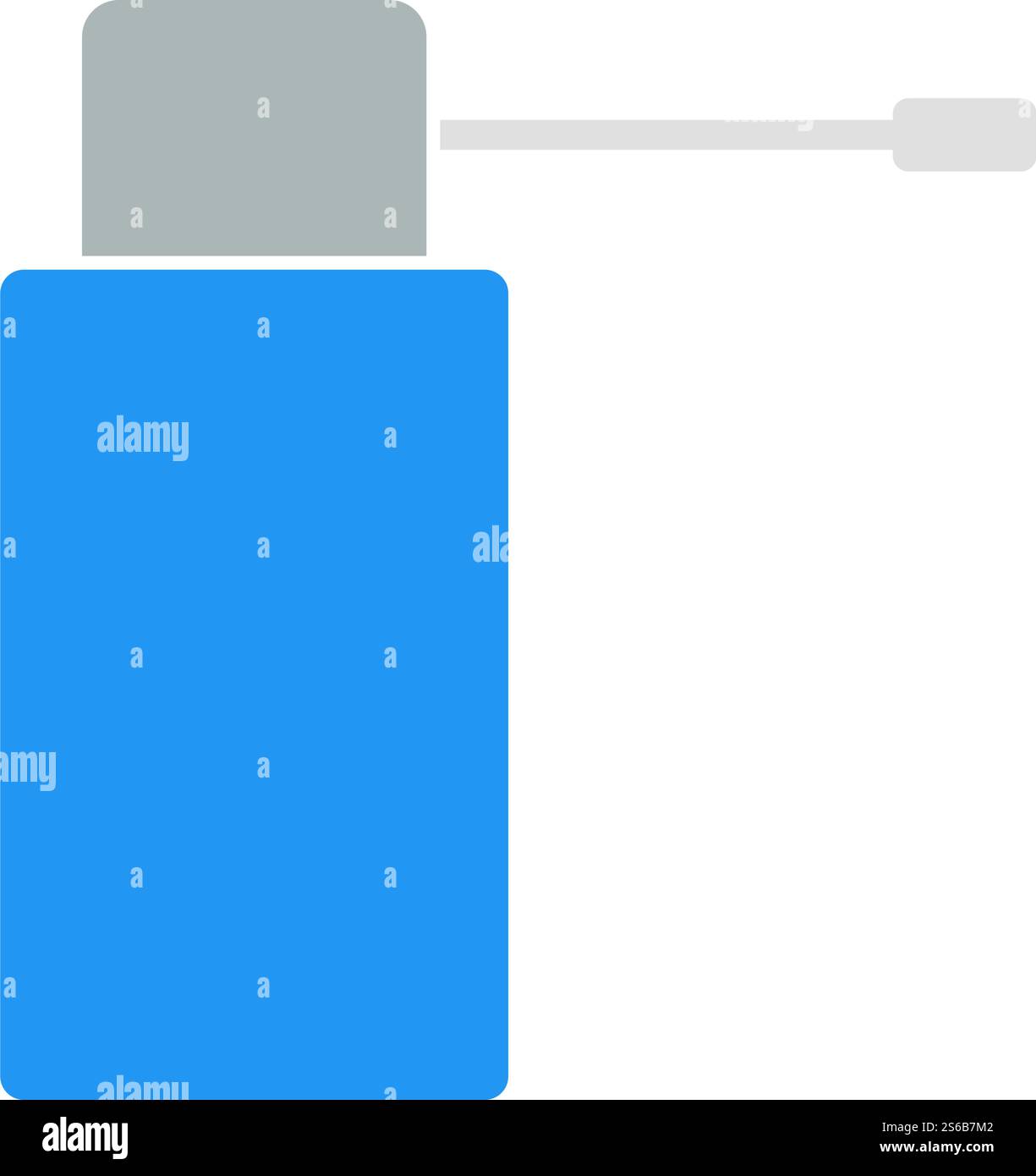 Symbol Für Inhalator. Flaches Farbdesign. Vektorgrafik. Stock Vektor