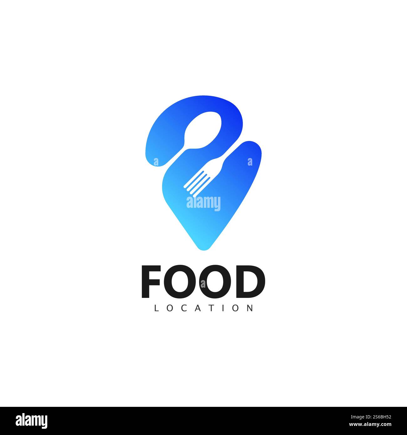 Vorlage Für Das Logo Für Die Lebensmittelposition Stock Vektor