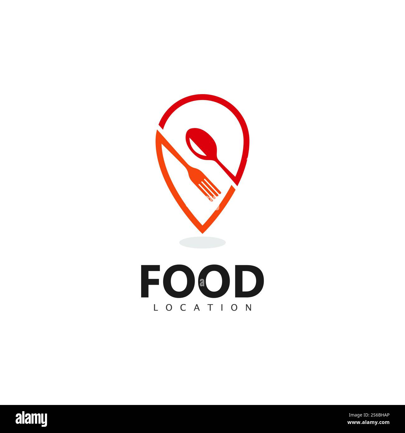 Vorlage Für Das Logo Für Die Lebensmittelposition Stock Vektor