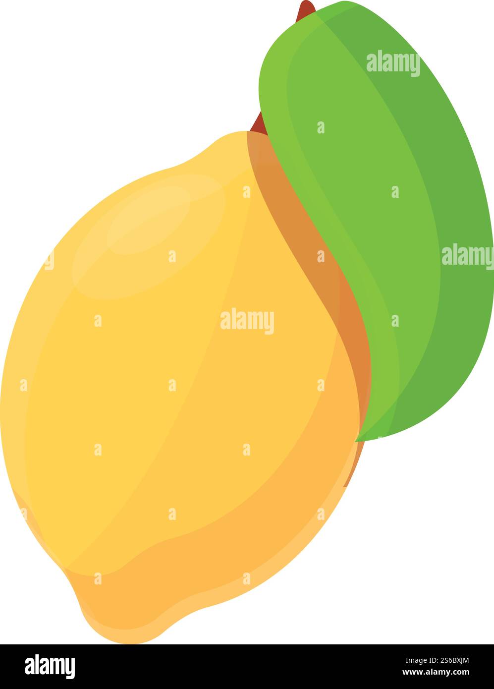 Sommerparty mit Zitronensymbol. Cartoon der Sommerparty Zitronenvektor-Symbol für Web-Design isoliert auf weißem Hintergrund. Sommerparty mit Zitronensymbol im Cartoon-Stil Stock Vektor