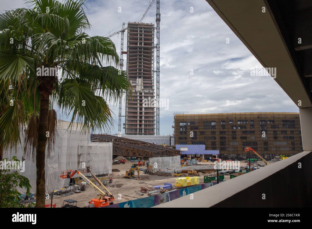 Bau des Hollywood Seminole Hard Rock in Florida Stockfoto