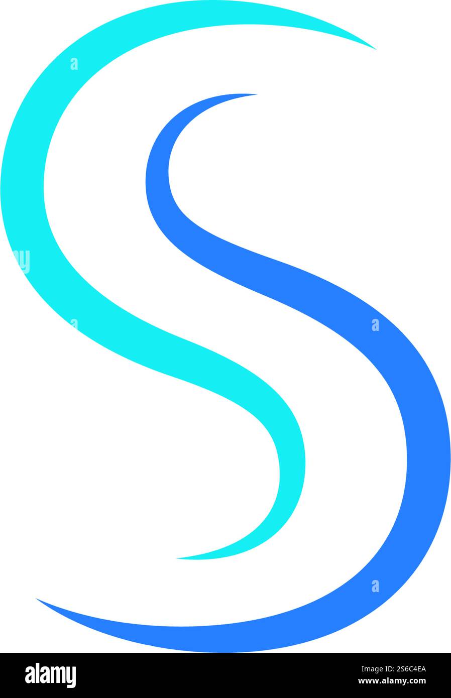 Vektordesign mit S-Letter-Logo Stock Vektor