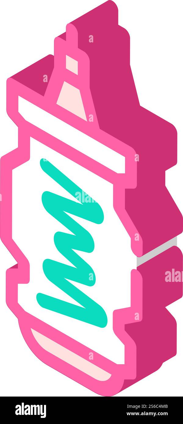 Gaszentrifuge für isometrische Iconvektoren der Urananreicherung. Gaszentrifuge für Urananreicherungszeichen. Isolierte Symboldarstellung. Gaszentrifuge für Urananreicherung isometrische Iconvektorillustration Stock Vektor