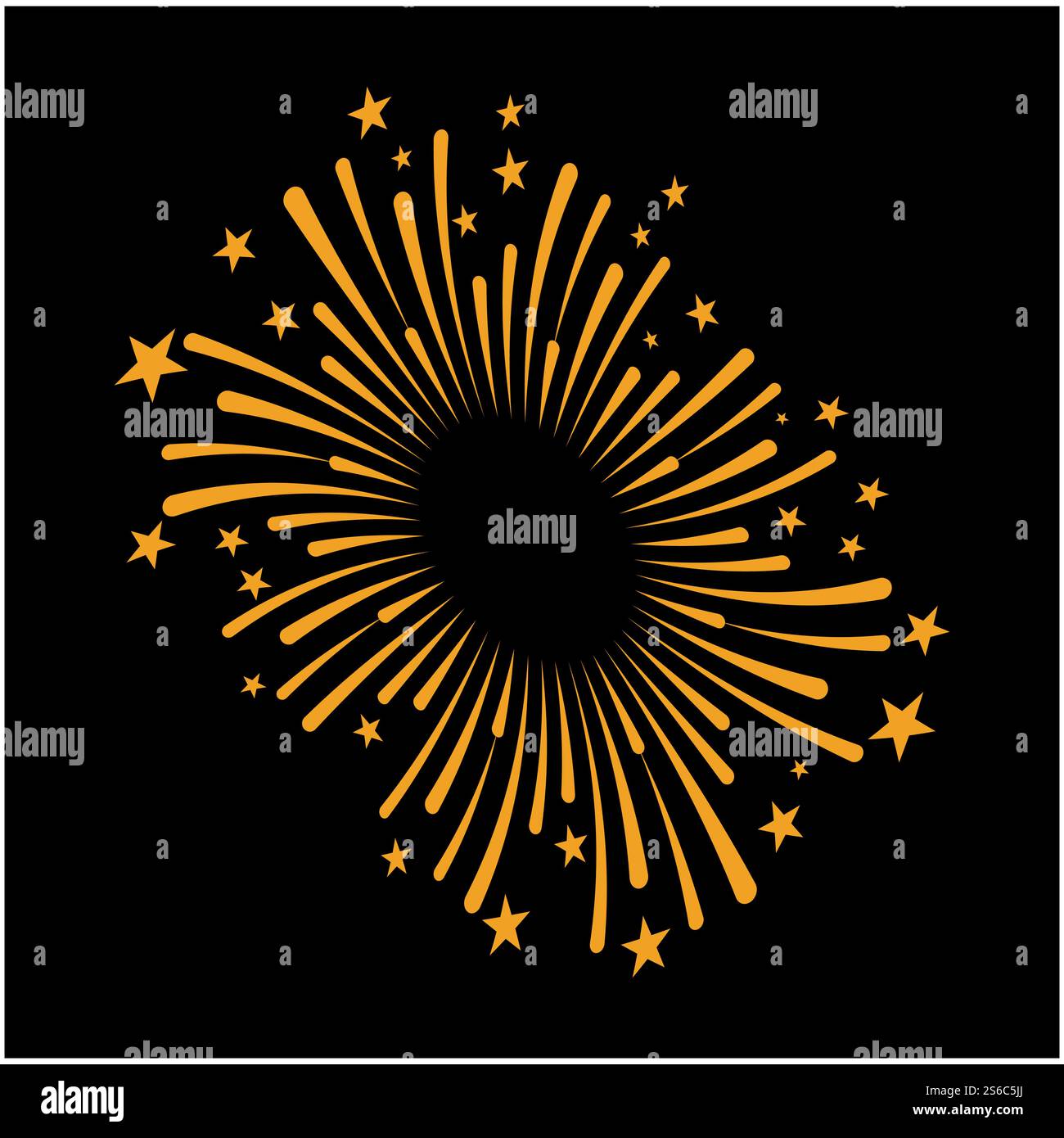 Fireworks Logo Vorlage Vektor Symbol Natur Stock Vektor