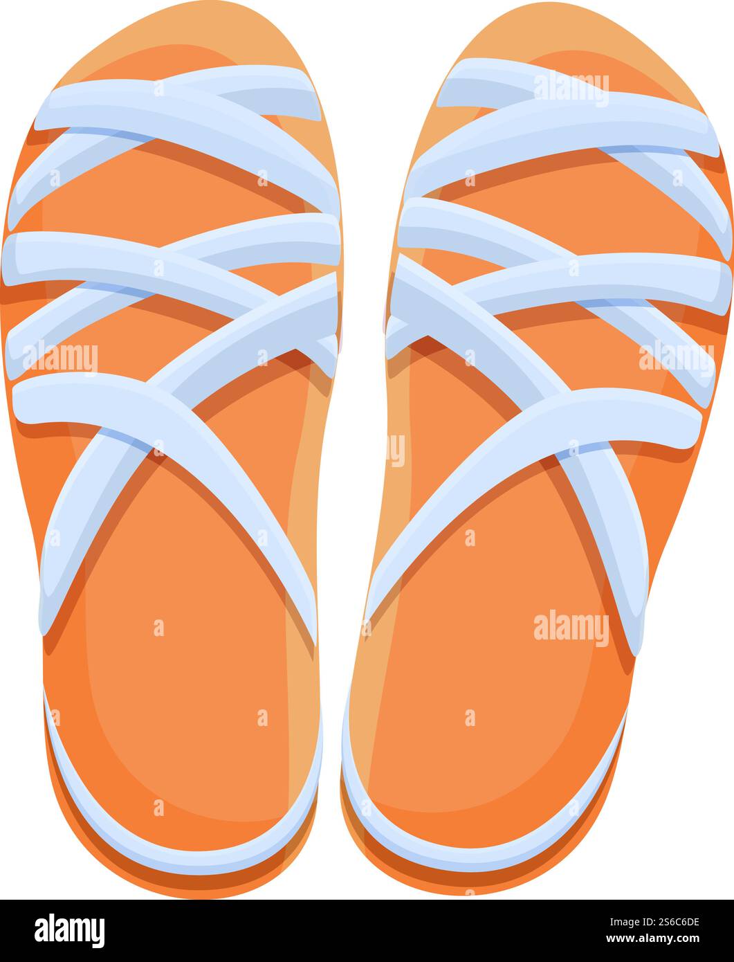 Symbol für Fersensandalen. Cartoon der Ferse Sandalen Vektor-Symbol für Web-Design isoliert auf weißem Hintergrund. Fersensandalen Ikone, Cartoon-Stil Stock Vektor