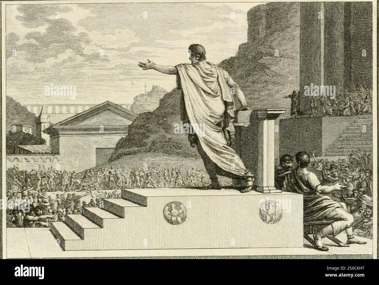 Gaius Gracchus Tribüne des Volkes. Stockfoto