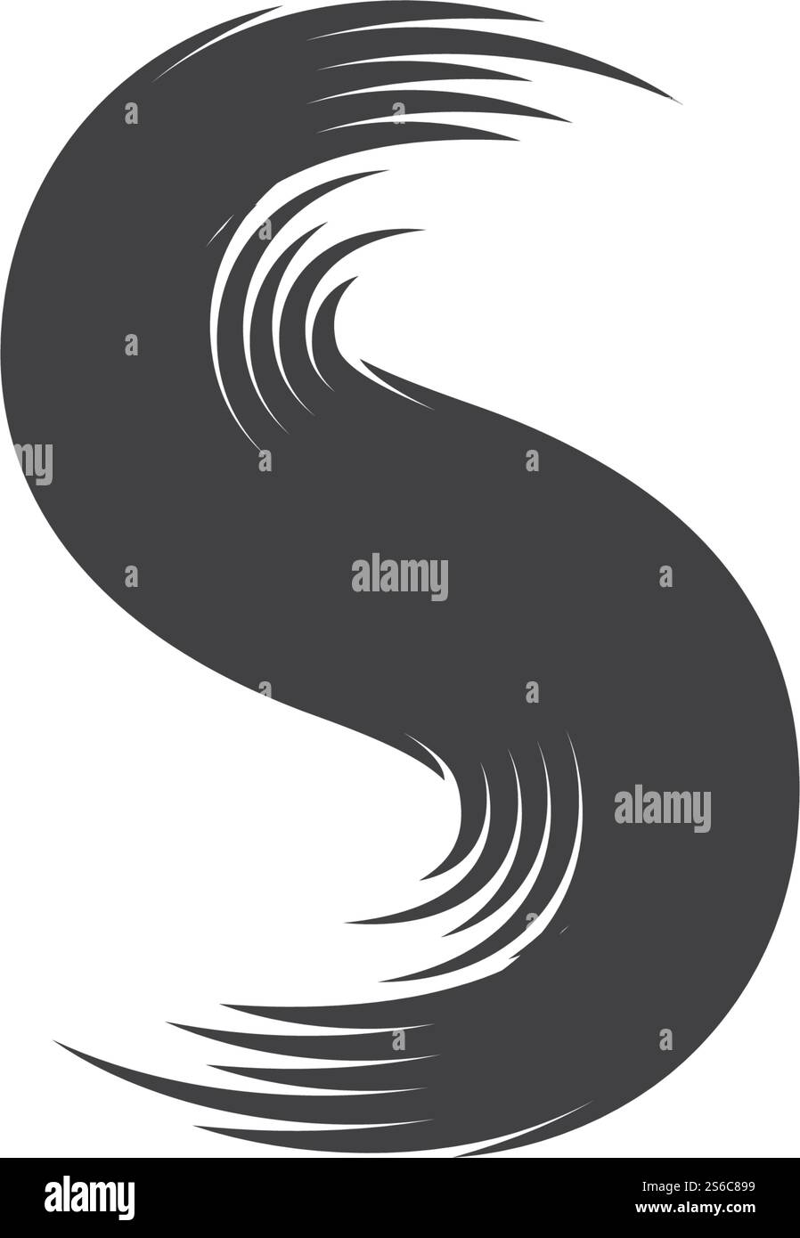 Vektordesign mit S-Letter-Logo Stock Vektor