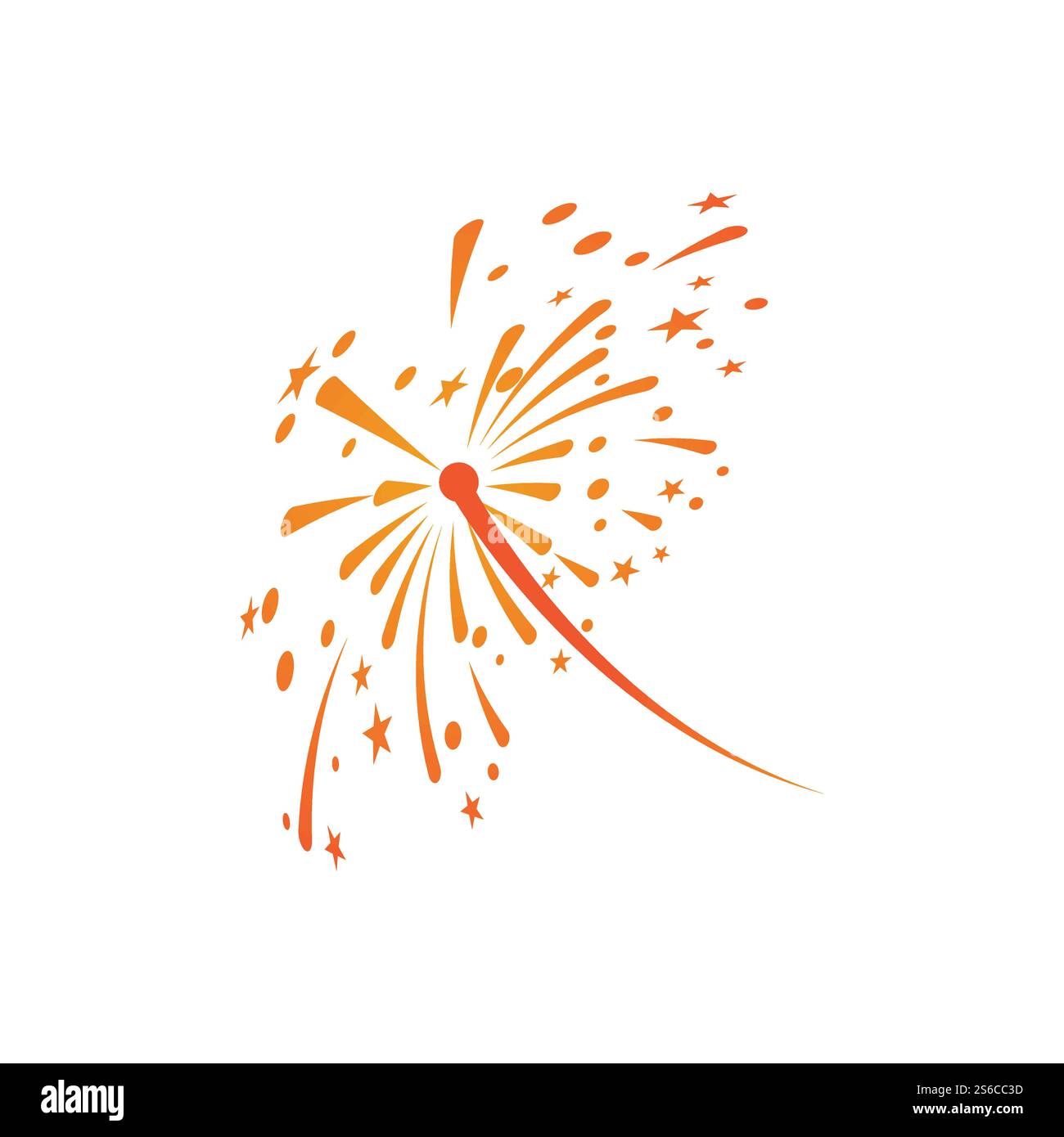 Fireworks Logo Vorlage Vektor Symbol Natur Stock Vektor