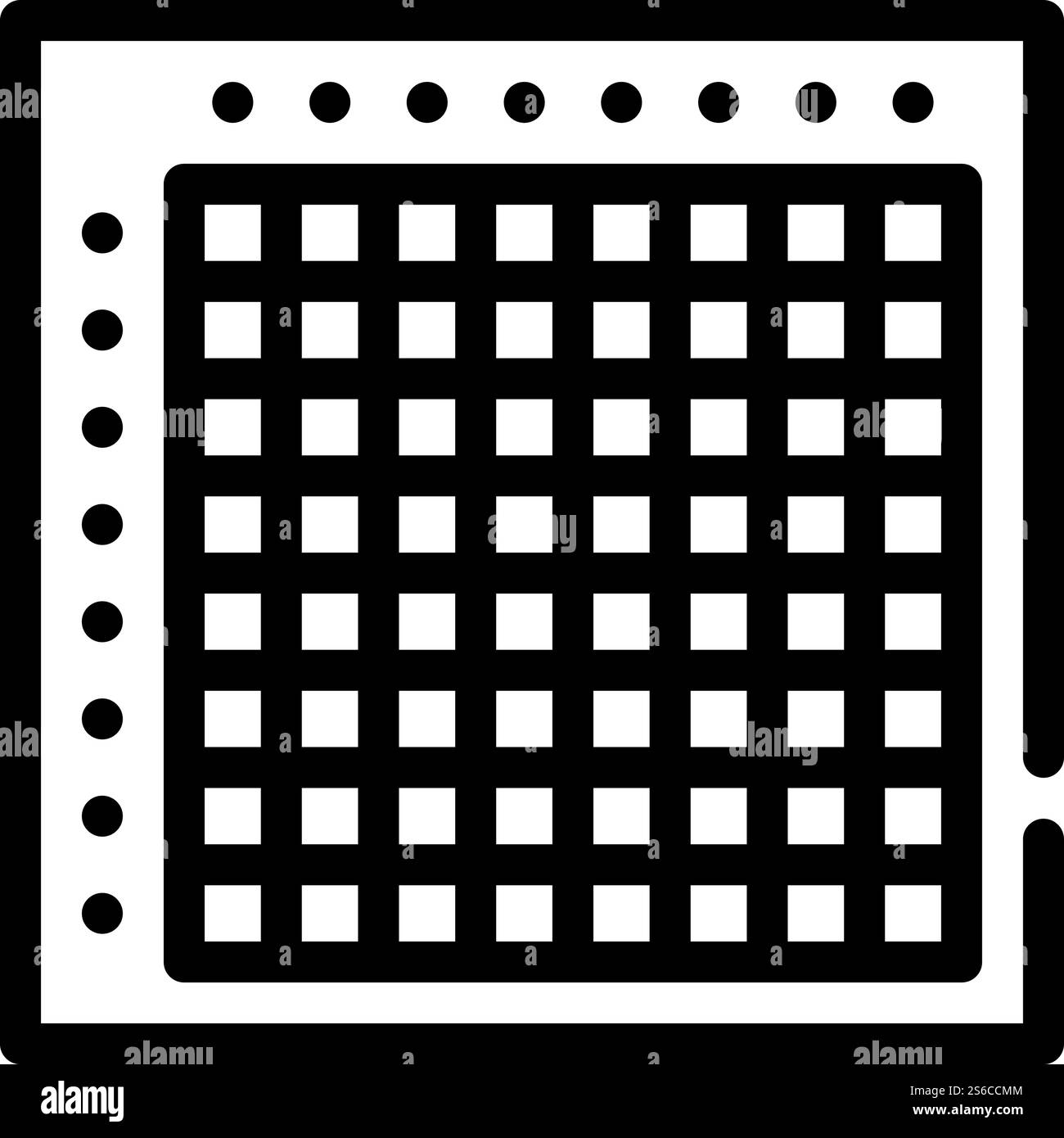 japanischer Kreuzworträtsel-Symbol-Vektor. japanisches Kreuzworträtsel. Schwarze Abbildung des isolierten Kontursymbols. japanische Kreuzworträtsel Linie Symbol Vektor Illustration Stock Vektor