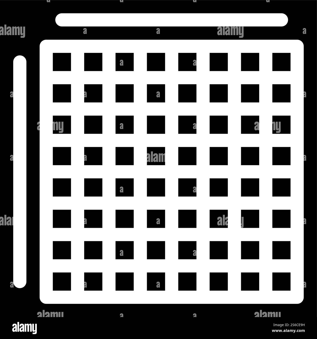 japanisches Kreuzworträtsel Glyphe Icon Vektor. japanisches Kreuzworträtsel. Schwarze Abbildung des isolierten Kontursymbols. japanische Kreuzworträtsel Glyphe Icon Vektor Illustration Stock Vektor