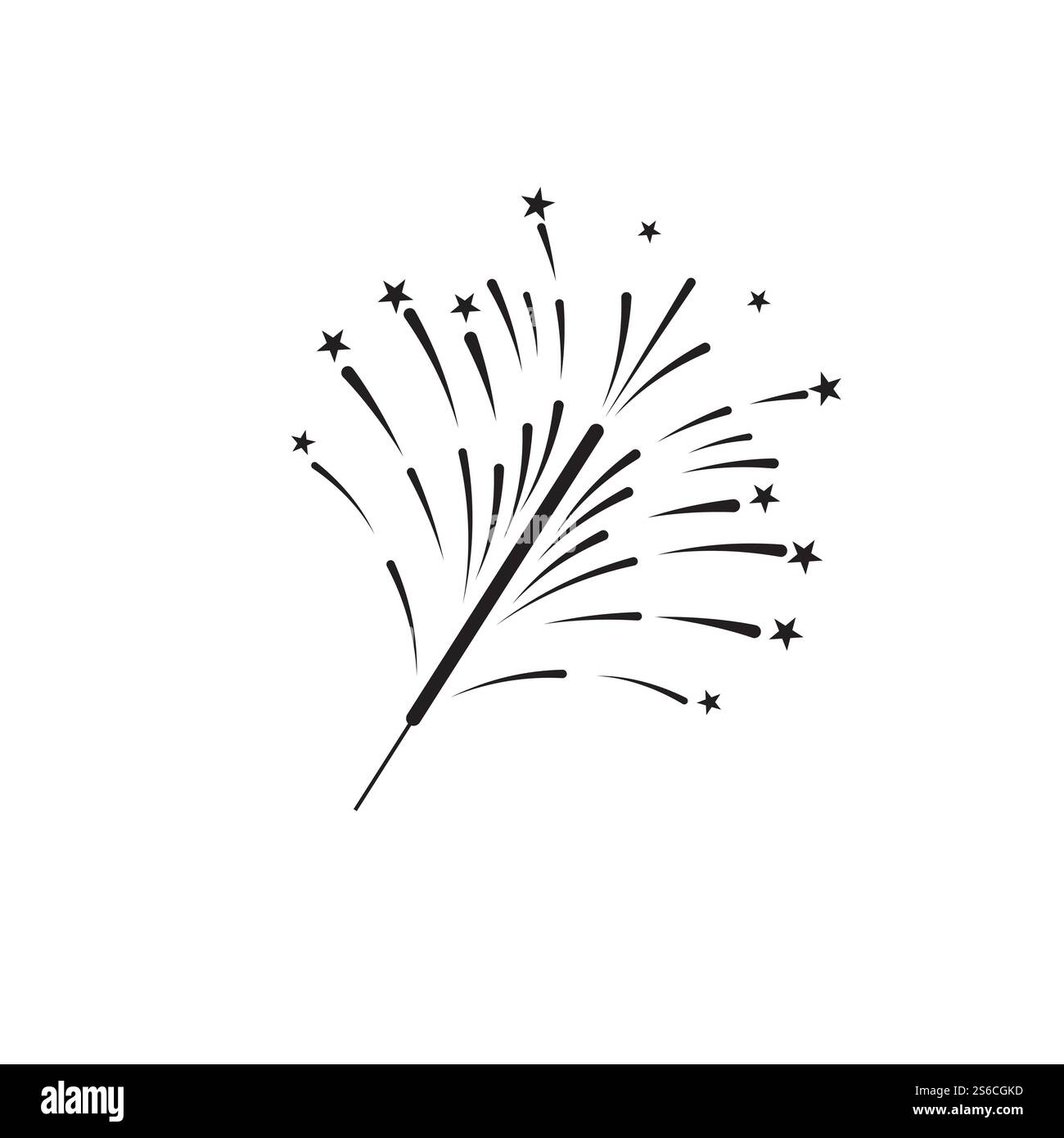 Fireworks Logo Vorlage Vektor Symbol Natur Stock Vektor
