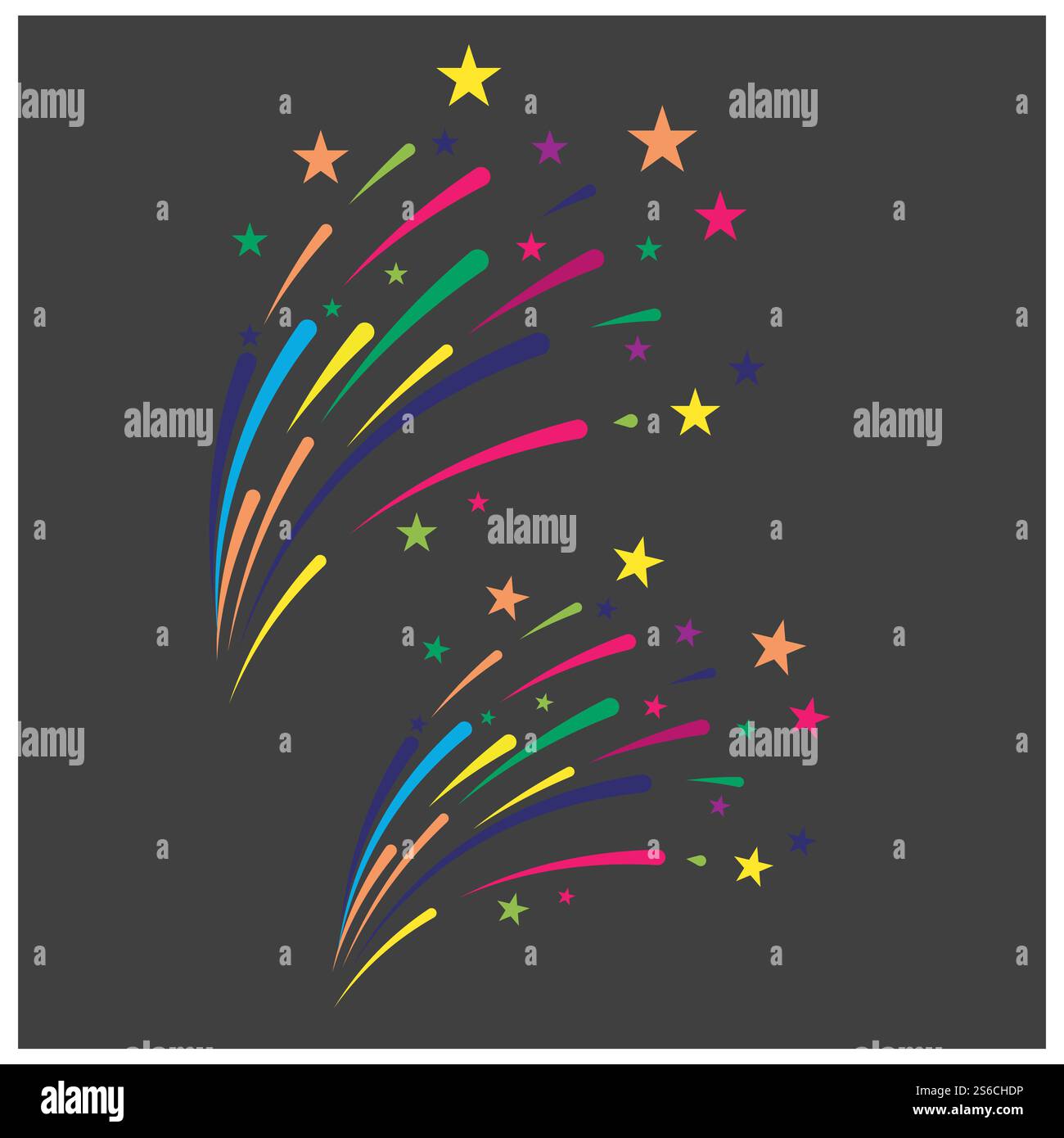 Fireworks Logo Vorlage Vektor Symbol Natur Stock Vektor