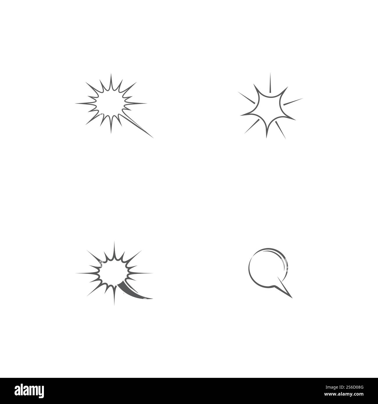 Vektorgrafik Für Cloud Comic Book Design Element Festlegen Stock Vektor