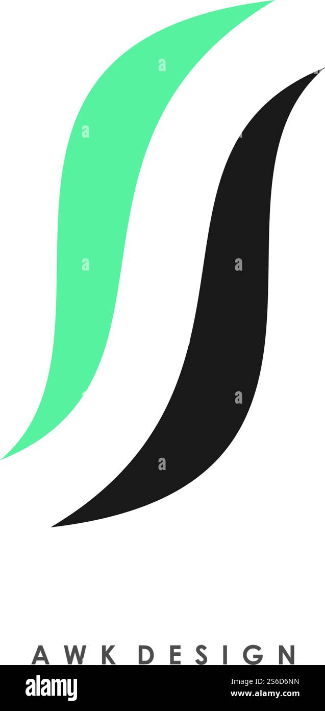 Design-Vektor mit S-Buchstaben-Logo Stock Vektor