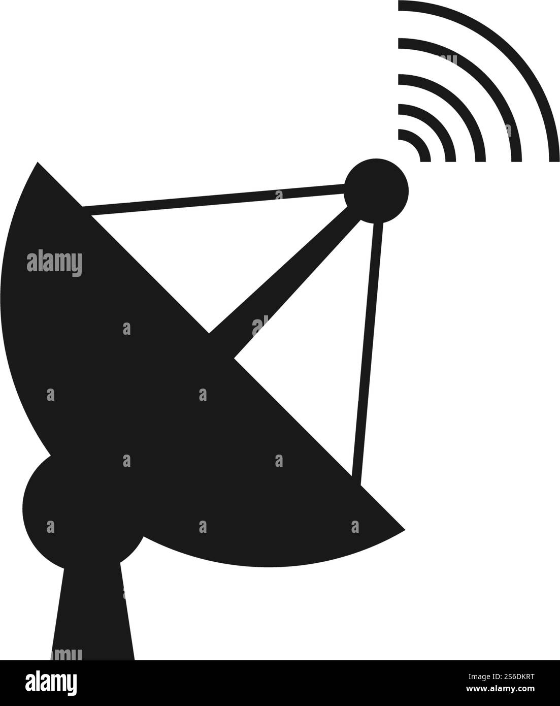 Satellitensymbol Illustration Vektor flach Design Stock Vektor