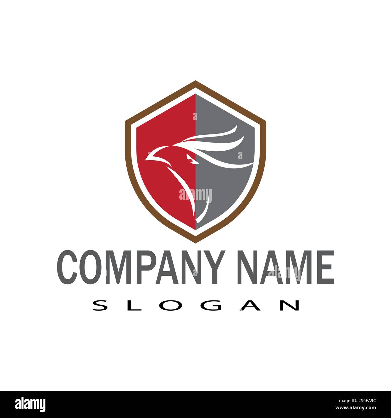 Falcon Logo Template Vector Illustration Design Stock Vektor