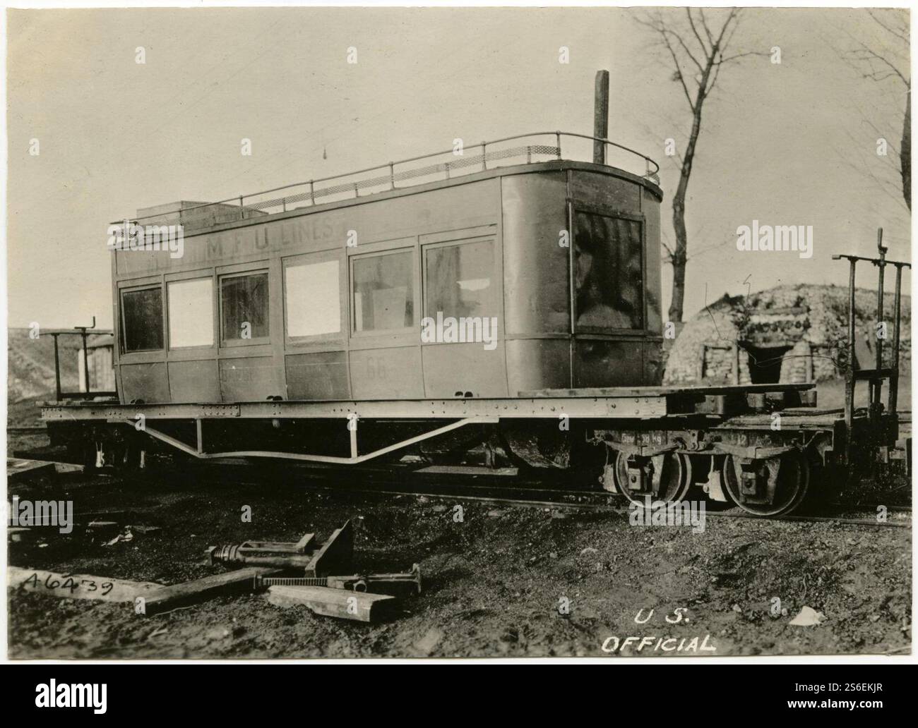 Deutscher Personenwagen im St. Mihiel Drive (Missouri Historical Society P0389-046439). Stockfoto