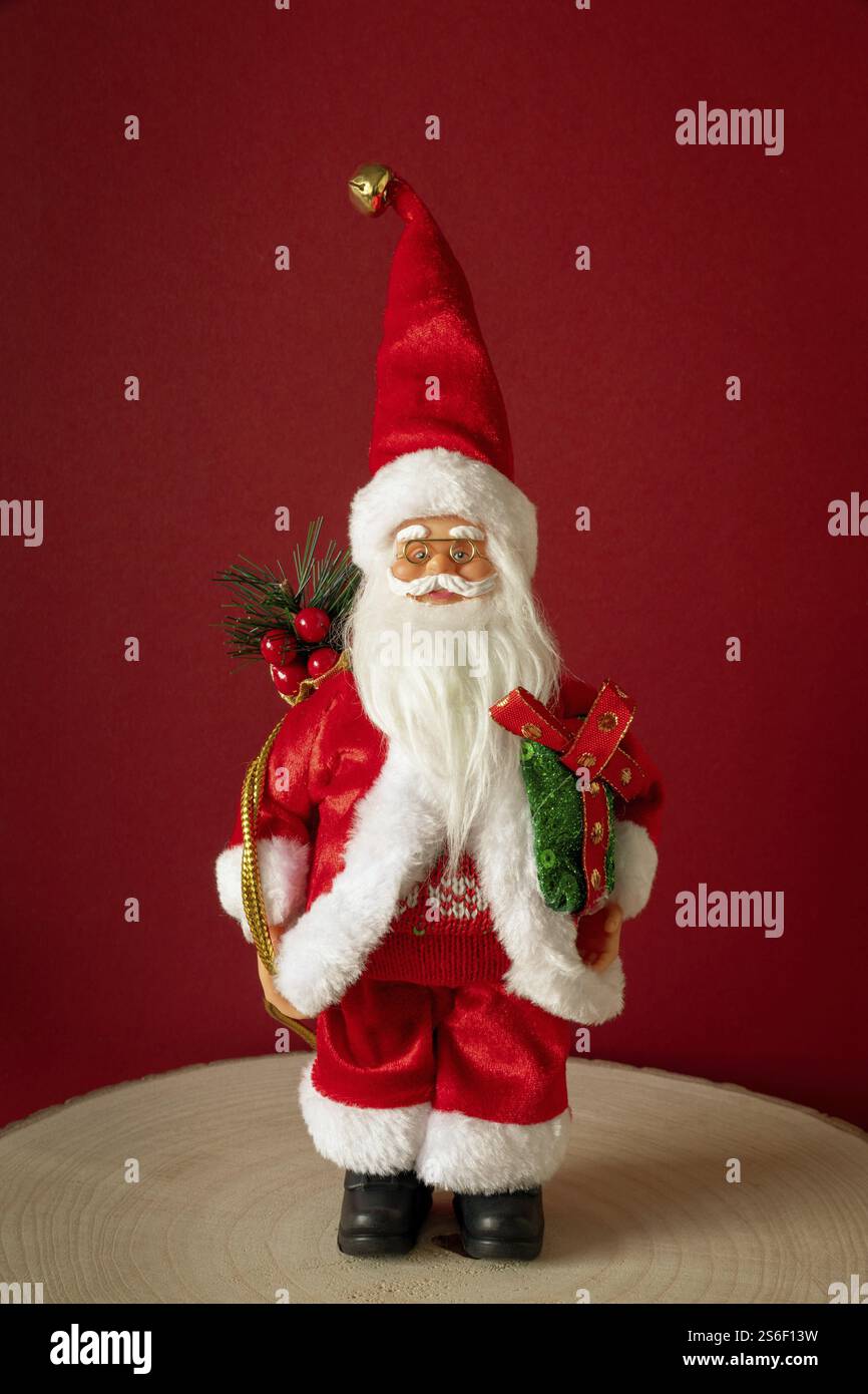 Ein Bild von einem Weihnachtsmann Vorderansicht Stockfoto