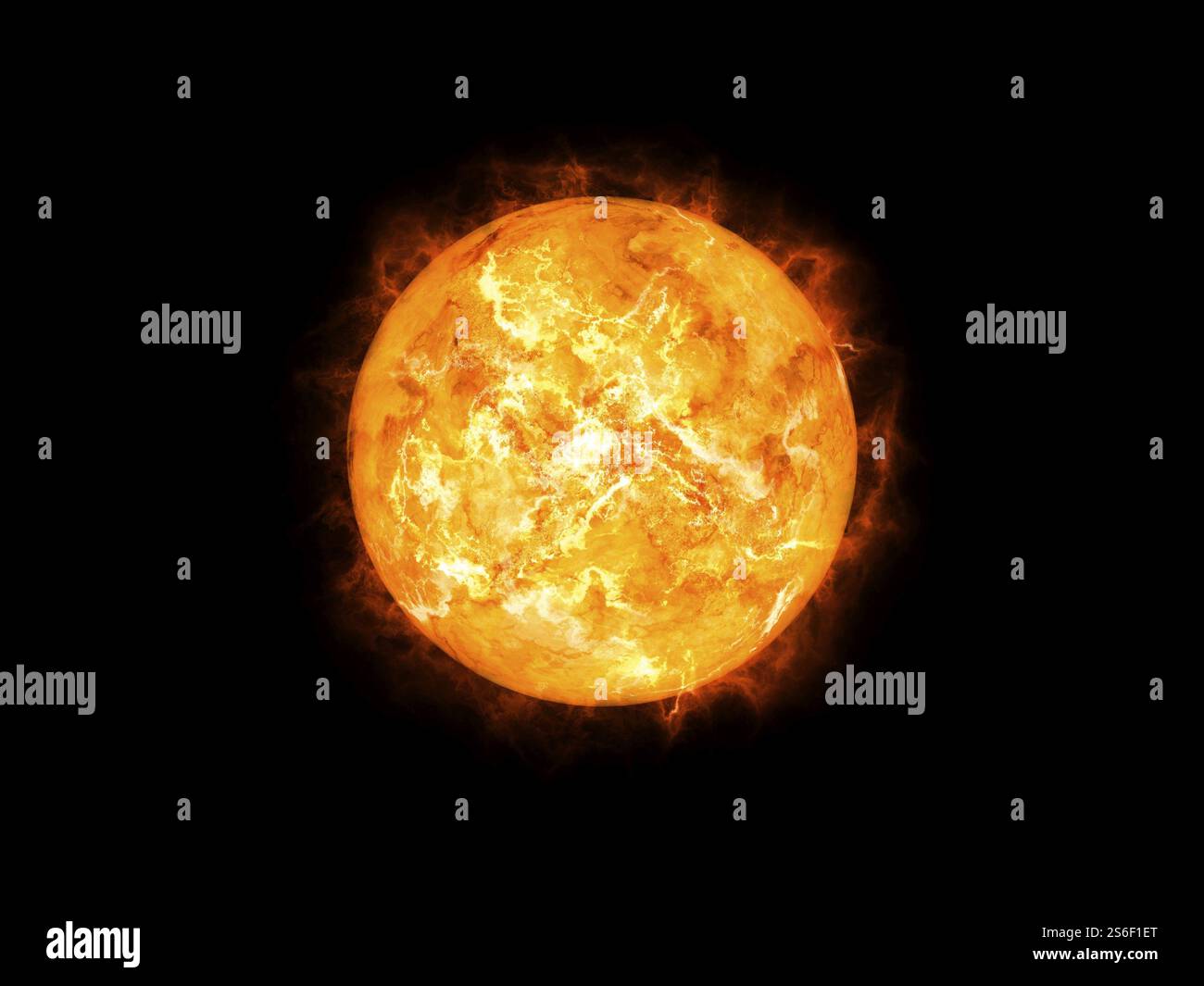 Ein Bild von einem kühlen Sun im Raum Stockfoto