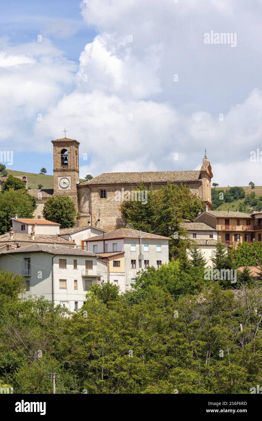 Ein Bild von Crispiero in Italien Marken Stockfoto