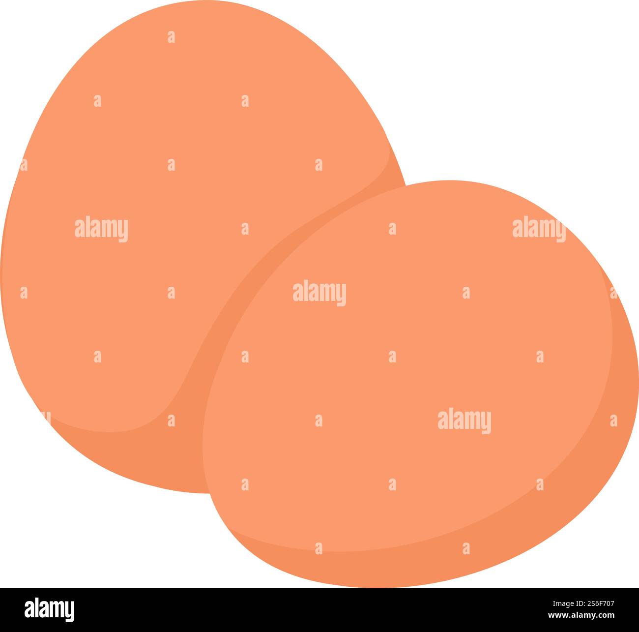 Symbol für Hühnereier. Isometrisch des Hühnereier-Vektorsymbols für Webdesign isoliert auf weißem Hintergrund. Hühnereier-Symbol, isometrischer Stil Stock Vektor