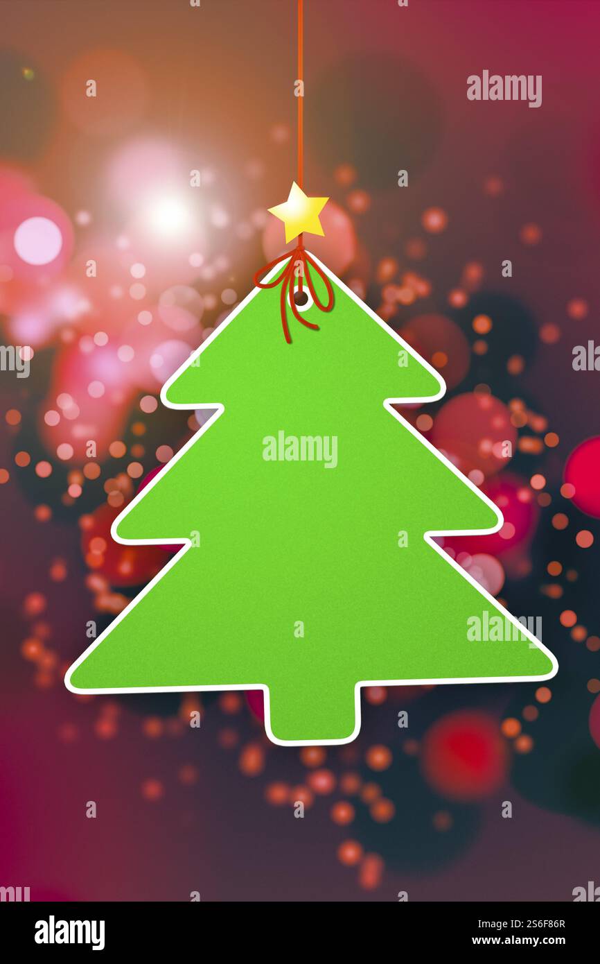 Ein Bild von einem schönen Weihnachtsbaum Hintergrund Stockfoto