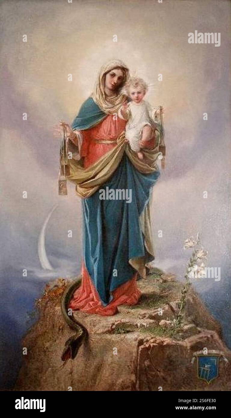 Giuseppe Calì, unsere Lieben Frau vom Karmel (zugeschnitten). Stockfoto
