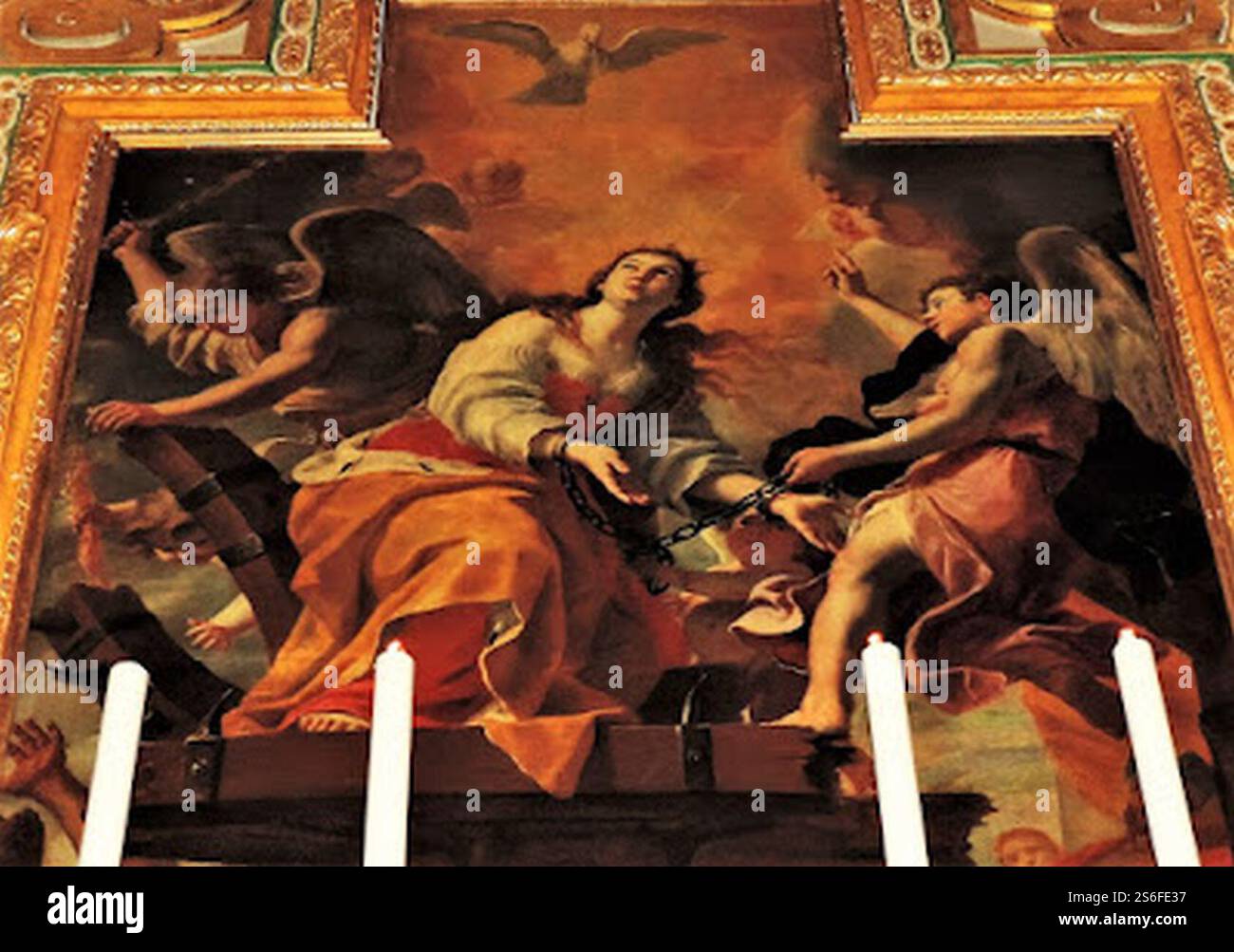 Giuseppe Calì, Martyrium von St. Katharina (Zurrieq). Stockfoto