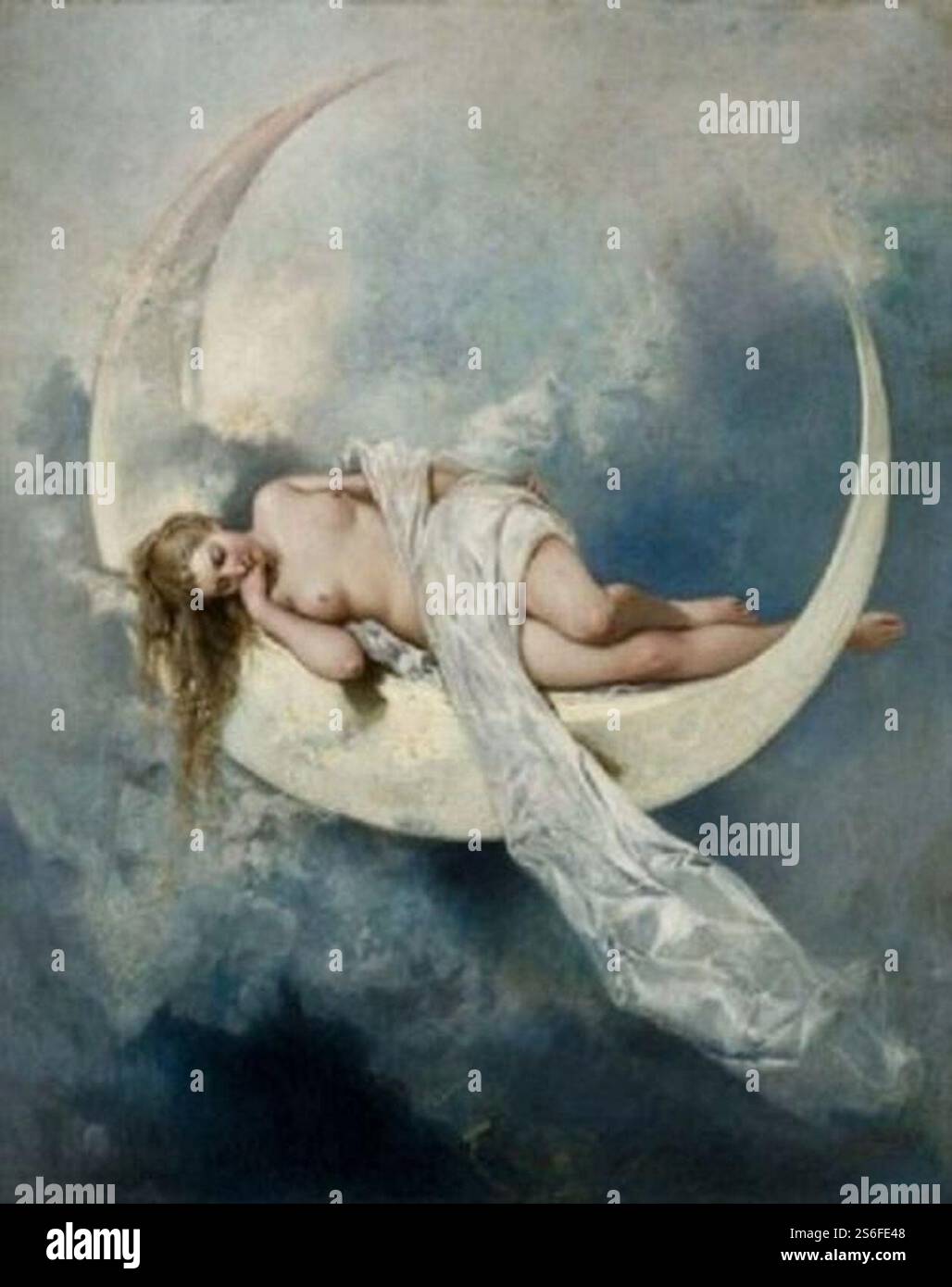 Giuseppe Calì, Frau auf dem Mond, 1912. Stockfoto