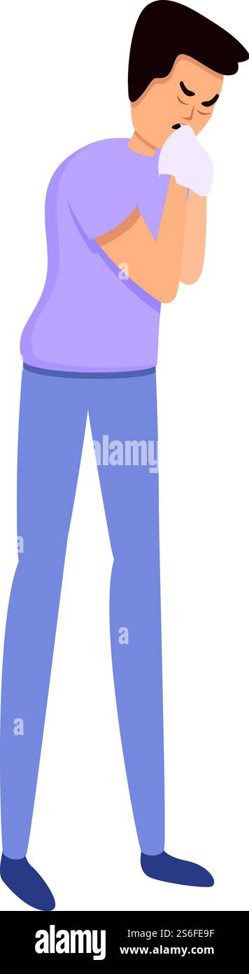 Pollen saisonale Allergie Icon. Cartoon des Pollen saisonalen Allergie-Vektor-Icons für Web-Design isoliert auf weißem Hintergrund. Pollen saisonale Allergie-Ikone im Cartoon-Stil Stock Vektor