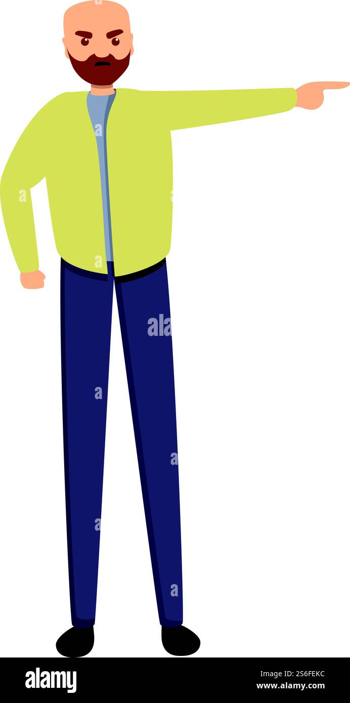 Ich mag das Symbol für traurige Männer nicht. Cartoon von nicht mögen traurige Mann Vektor-Symbol für Web-Design isoliert auf weißem Hintergrund. Ich mag traurige Mann-Ikone nicht, Cartoon-Stil Stock Vektor
