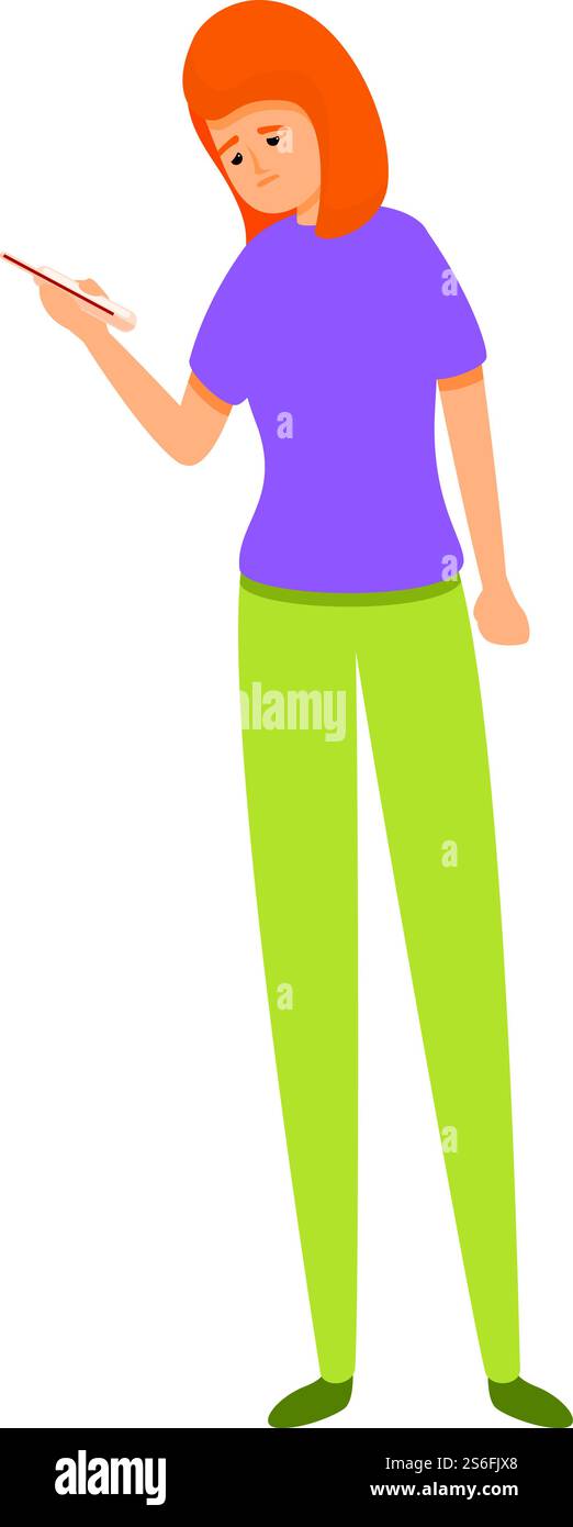 Krankes Saisonallergie-Symbol. Cartoon des kranken saisonalen Allergie-Vektorsymbols für Web-Design isoliert auf weißem Hintergrund. Kranke Saisonallergie-Ikone, Cartoon-Stil Stock Vektor