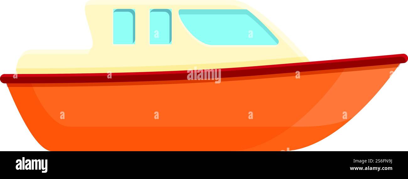 Symbol für Rettungsboot für Krankenwagen. Cartoon des Ambulanzrettung Boot Vektor-Icons für Web-Design isoliert auf weißem Hintergrund. Ambulanz Rettungsboot Symbol, Cartoon Stil Stock Vektor