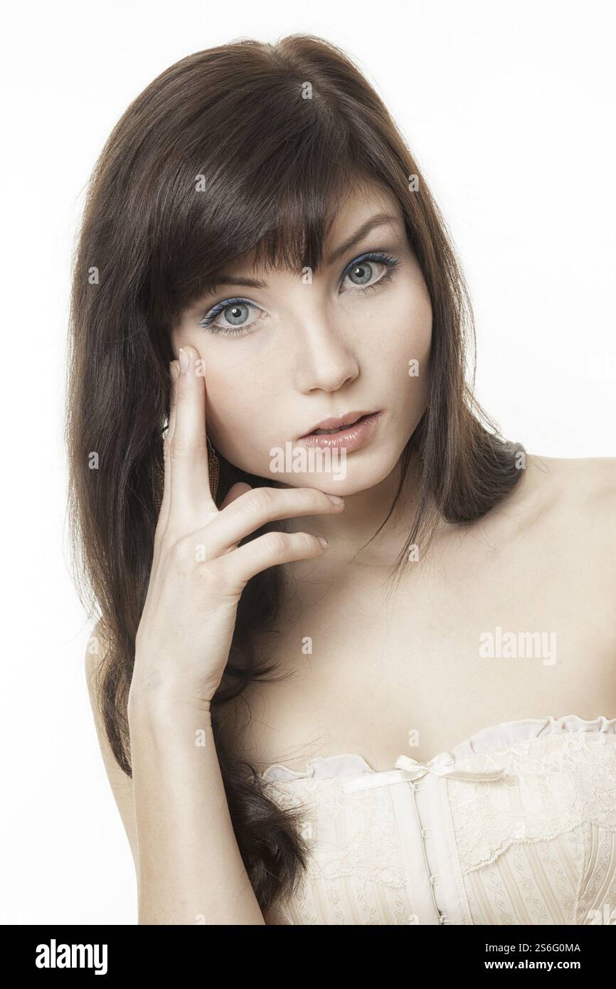 Ein Bild von einer schönen jungen Frau Porträt Stockfoto