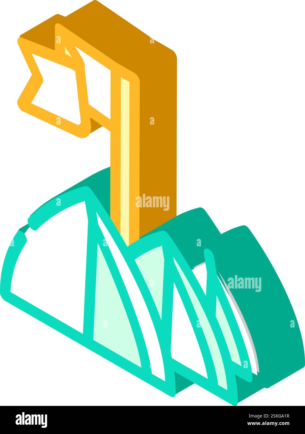 Zeltfestival Event isometrischer Ikonvektor. Schild für Zeltfest-Veranstaltung. Isolierte Symboldarstellung. Zeltfestival Event isometrische Icon Vektor Illustration Stock Vektor
