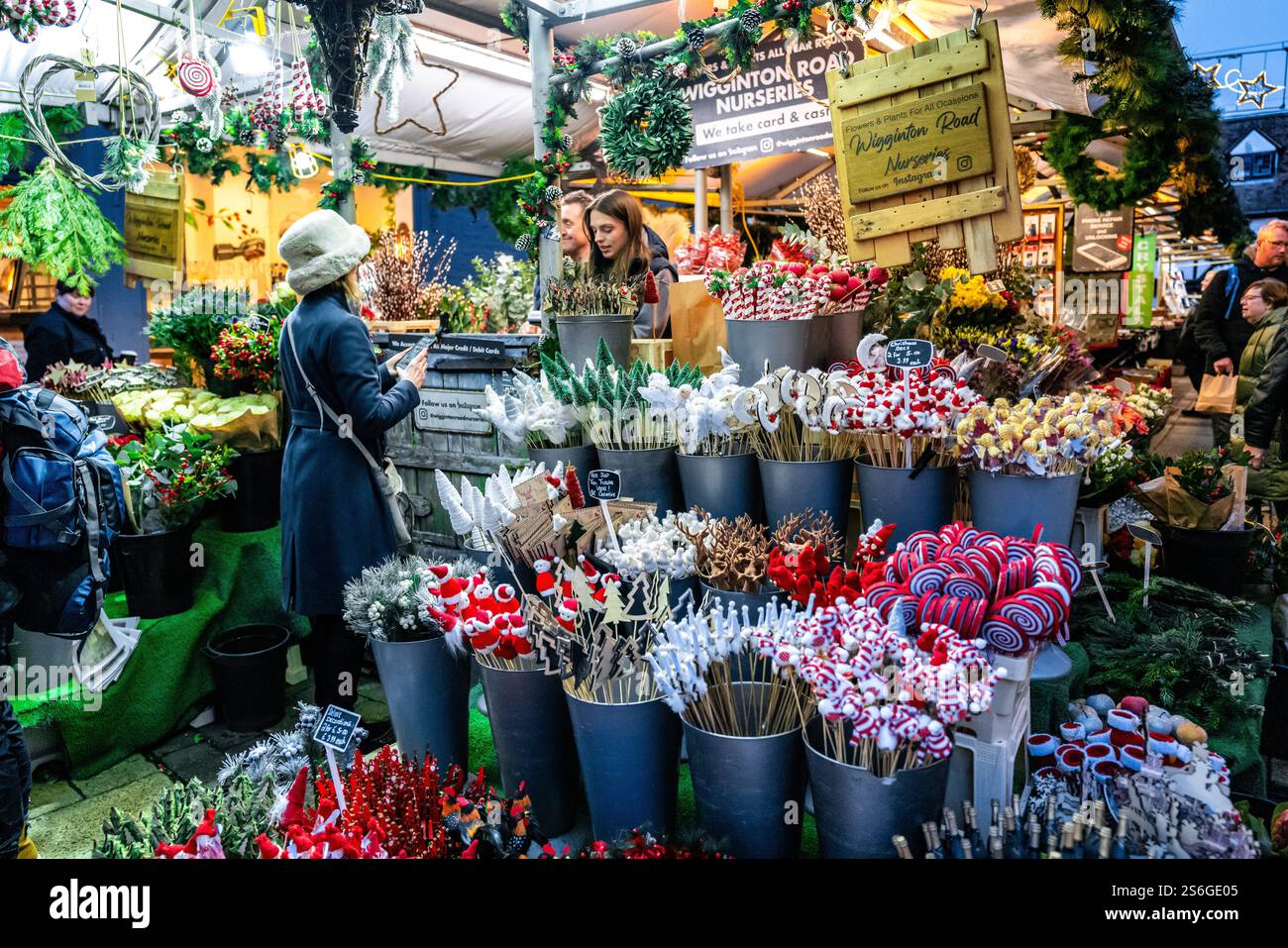 Blumen kaufen in yorkshire Stadt England Stockfoto